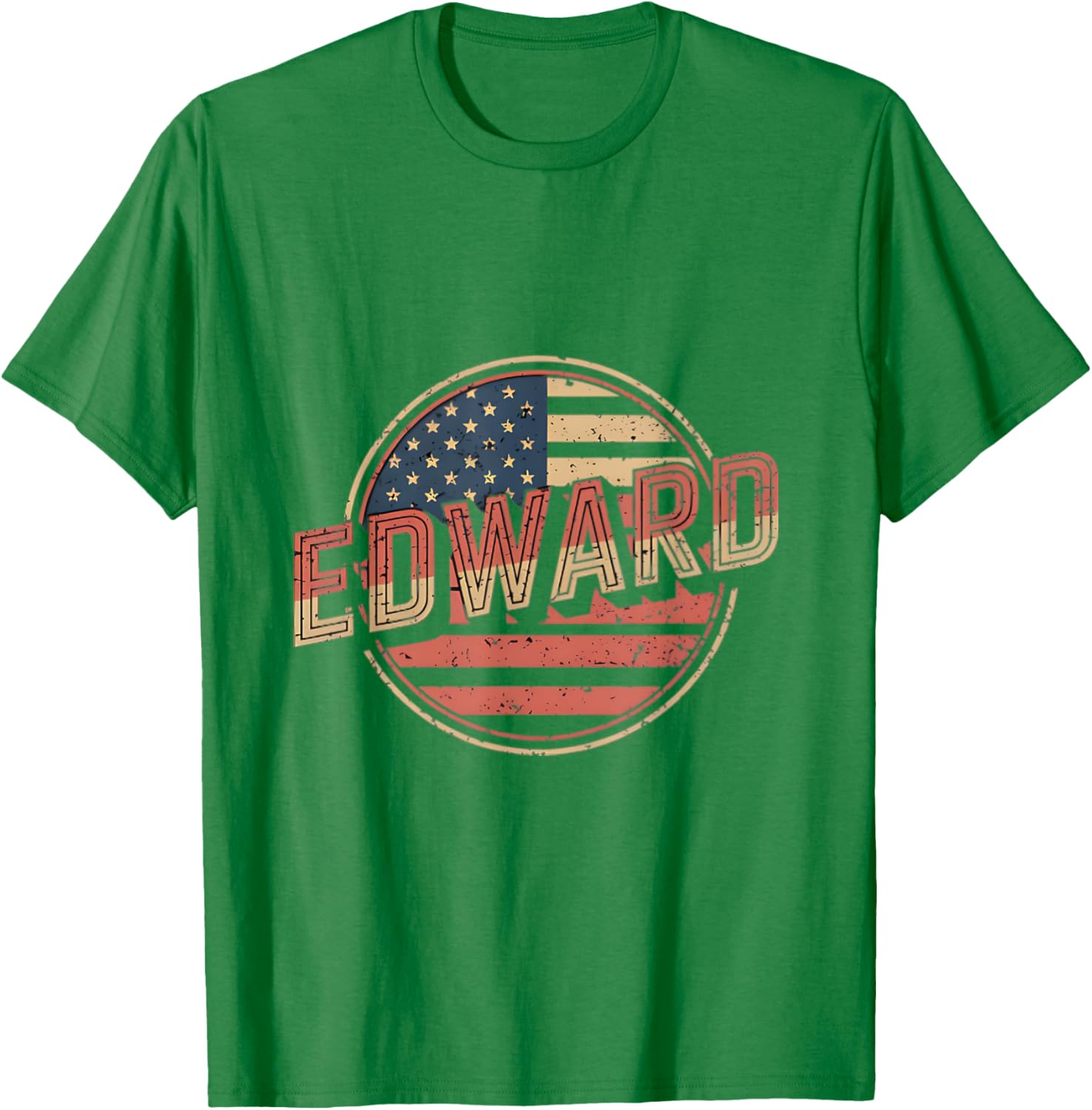 Personalized EDWARD USA Flag T-Shirt for Proud Patriots - 8