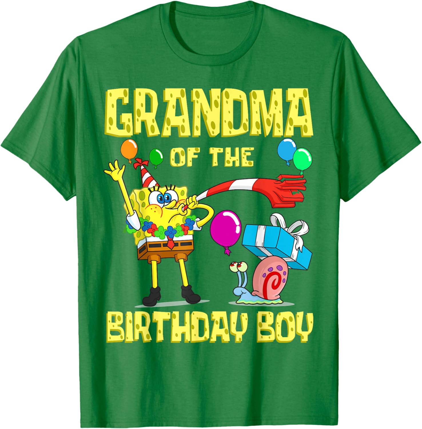 SpongeBob Grandma of the Birthday Boy T-Shirt Fun Party Apparel - 19