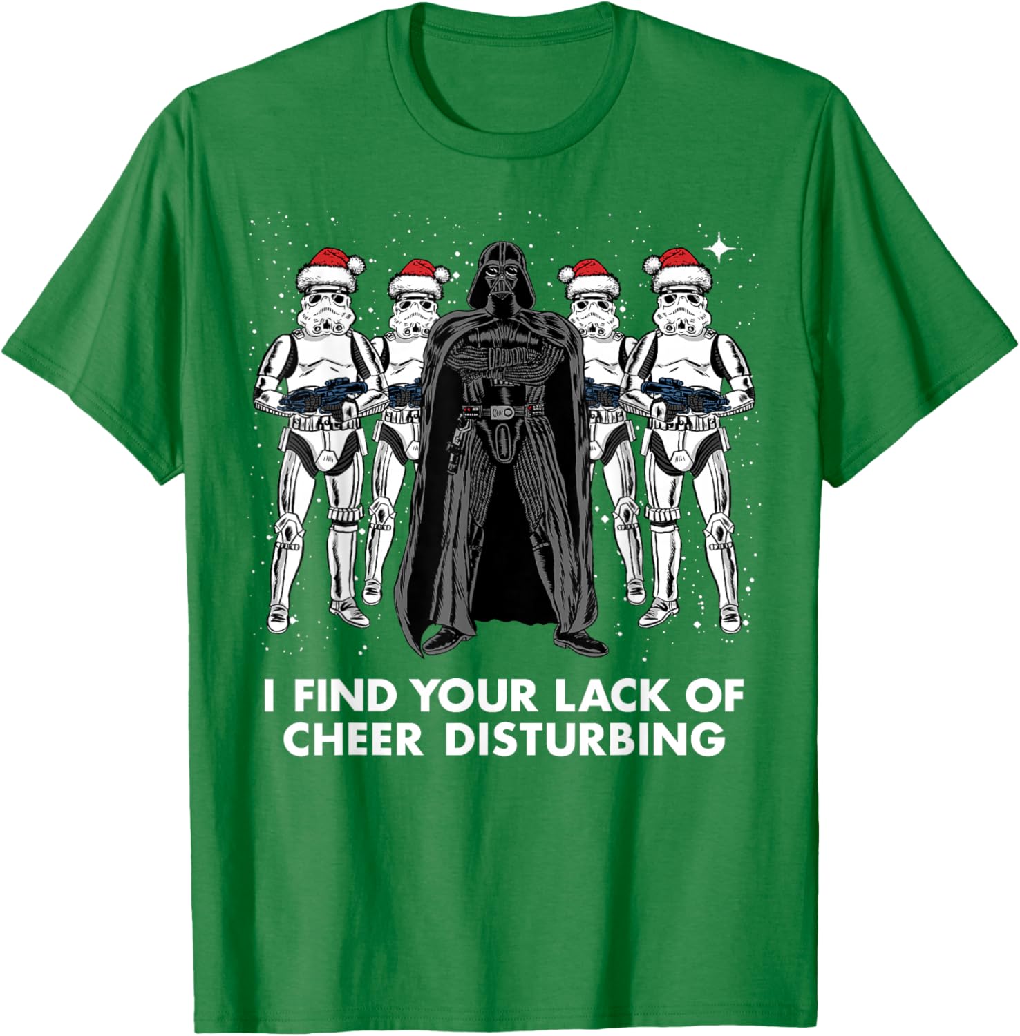 Star Wars Vader Trooper Christmas Cheer Graphic T-Shirt for Fans - 1