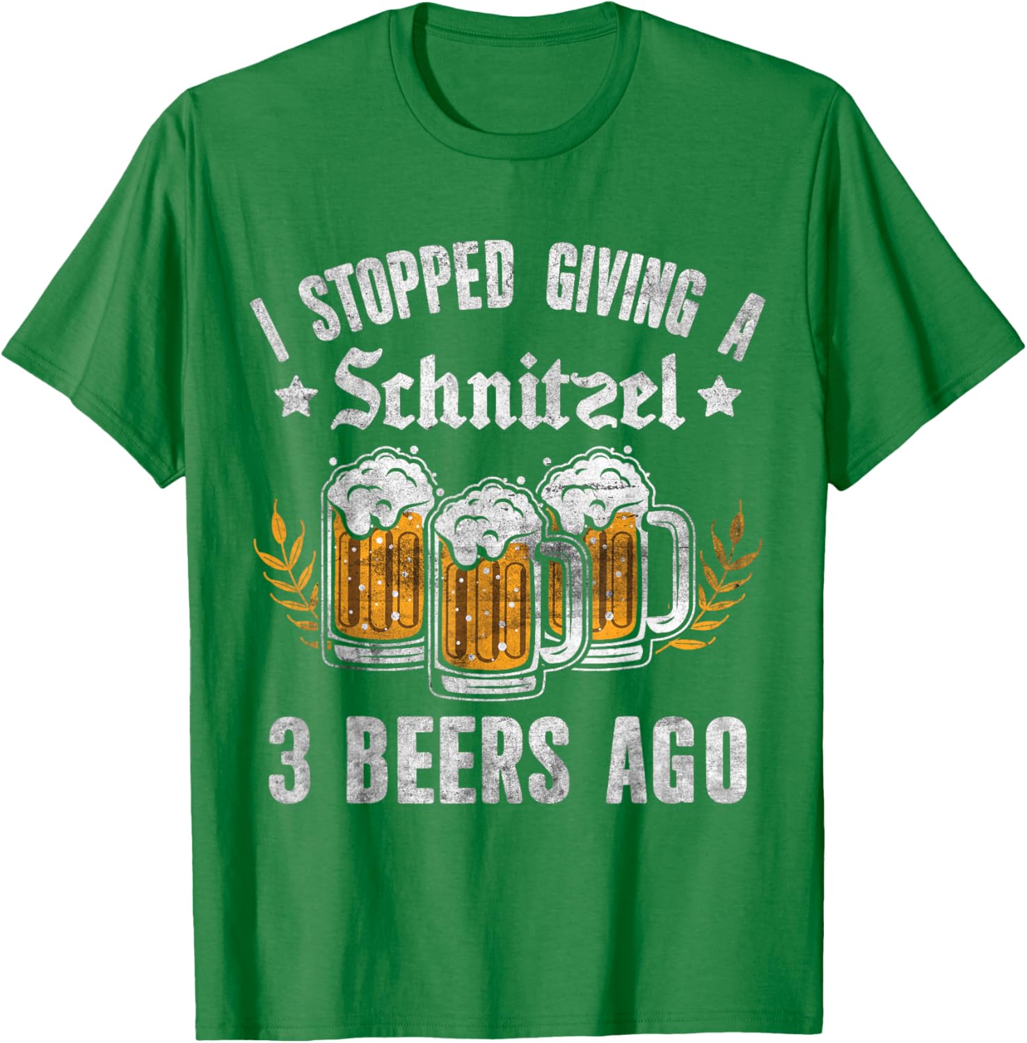 Oktoberfest I Stopped Giving A Schnitzel 3 Beers Ago T-Shirt for Fun Nights - 14