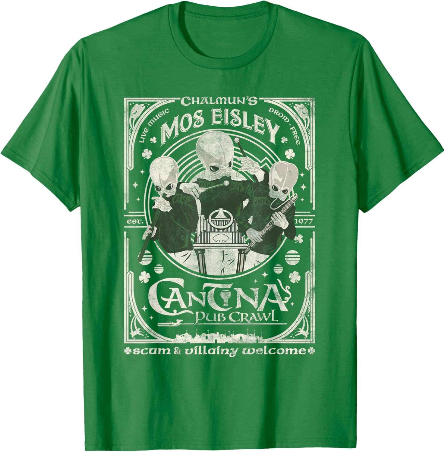 Star Wars St Patrick's Day Mos Eisley Cantina Pub Crawl T-Shirt for Fans - 10