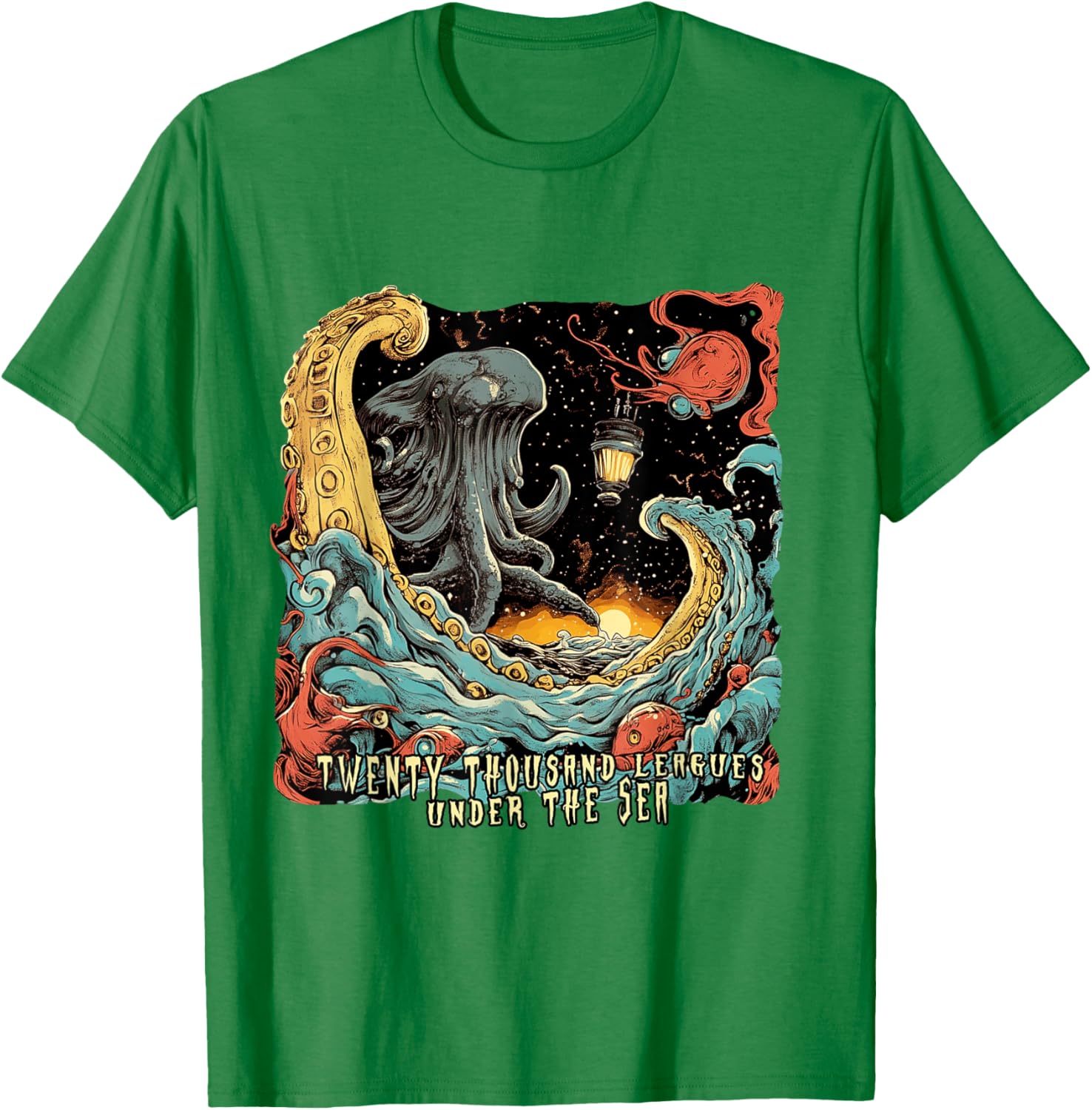 Twenty Thousand Leagues Under the Sea T-Shirt for Nautical Adventure Lovers - 5
