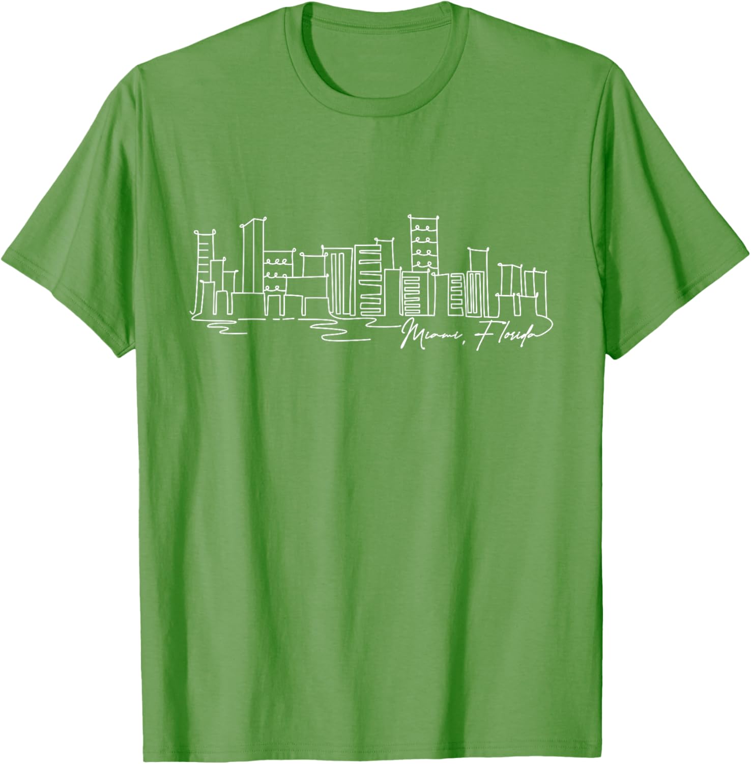 Signature Miami City Skyline T-Shirt Florida Souvenir Gift for Everyone - 5