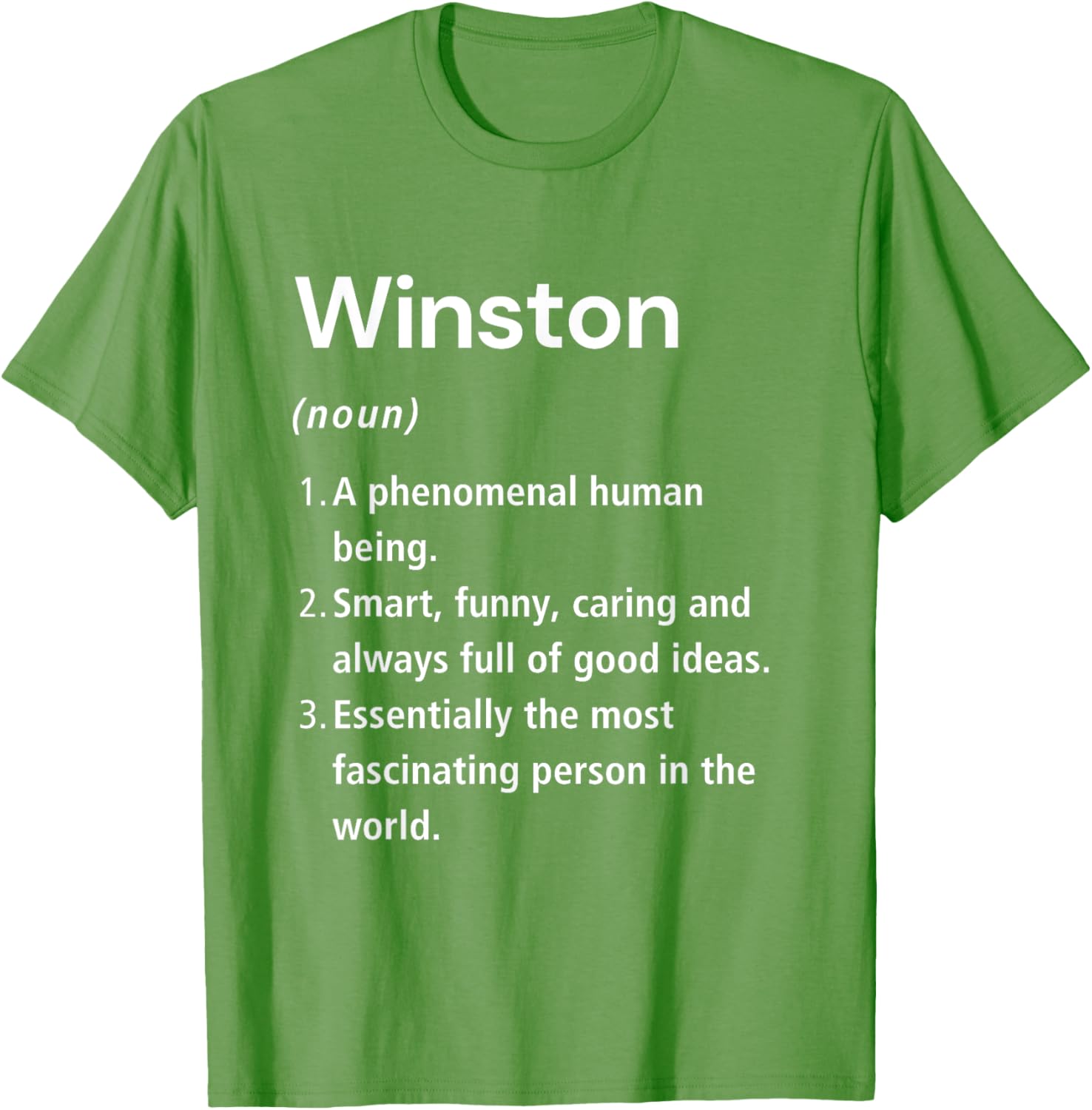 Winston Name Definition Funny Dictionary T-Shirt for Humorous Style - 23