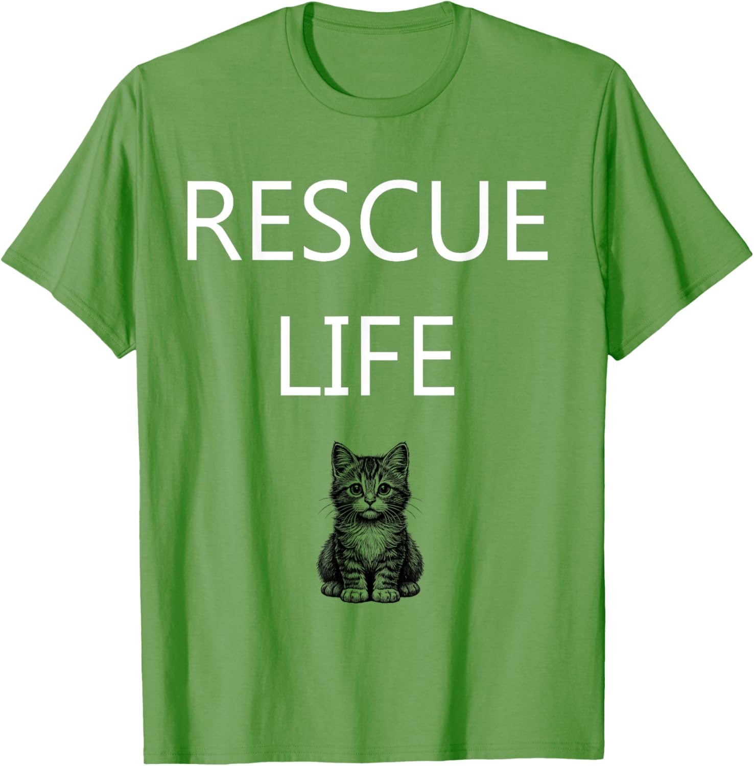 Rescue Life Kitten Animal Welfare T-Shirt for Cat Lovers and Advocates - 14