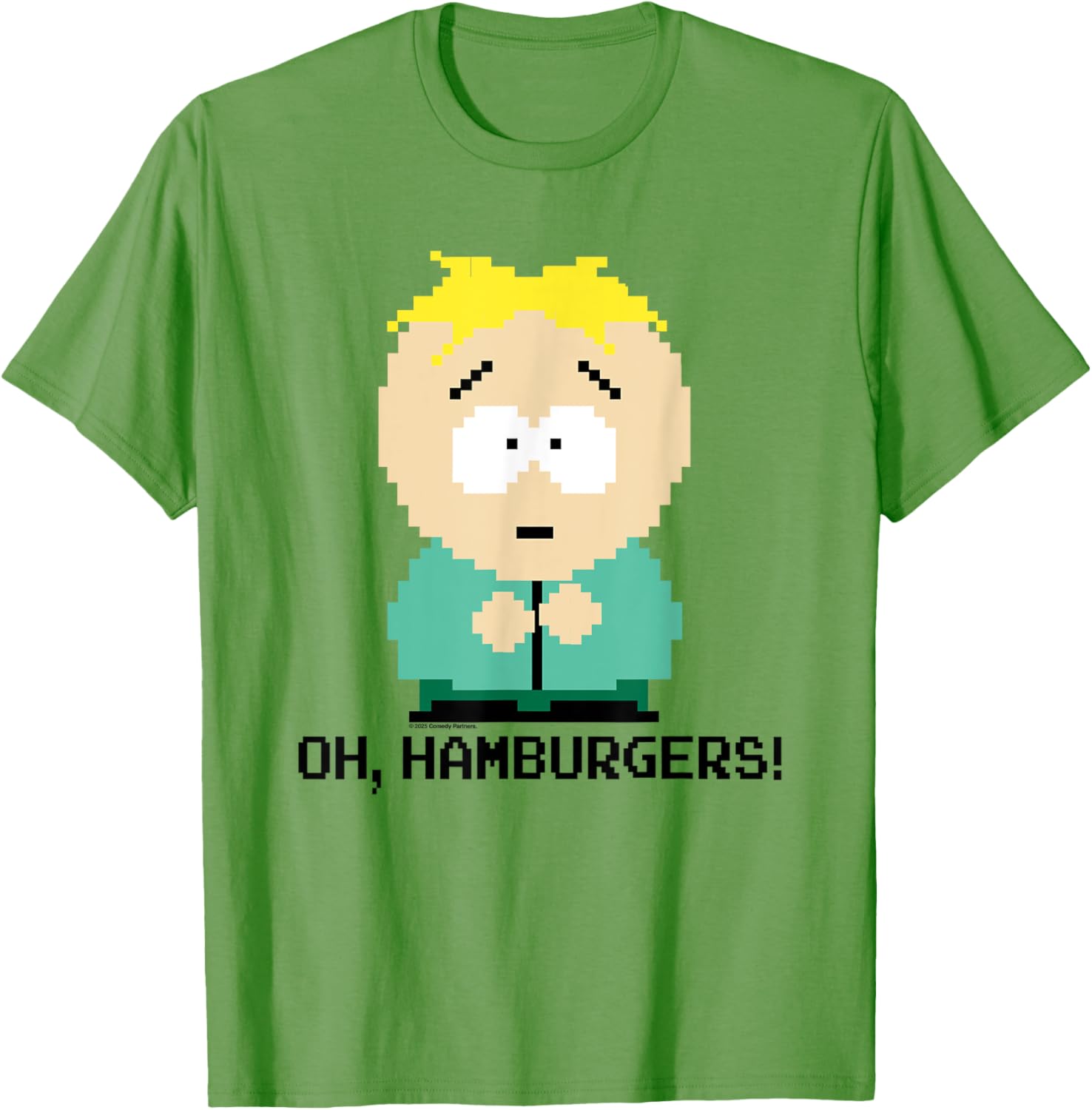 South Park Butters Oh Hamburgers Pixel Art T-Shirt for Fans - 10