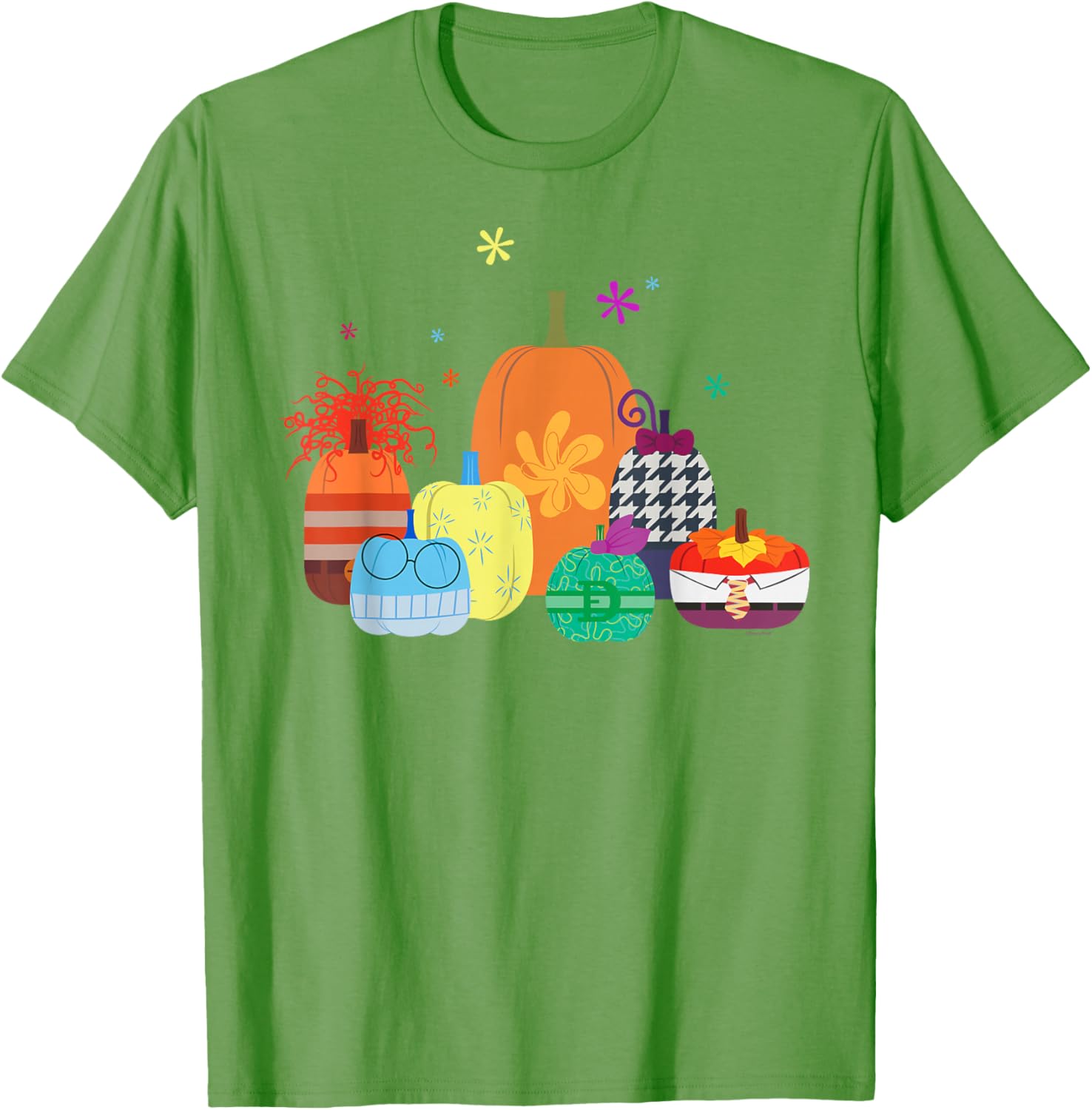 Disney Pixar Inside Out 2 Halloween Pumpkin Group T-Shirt for Fun Celebrations - 2