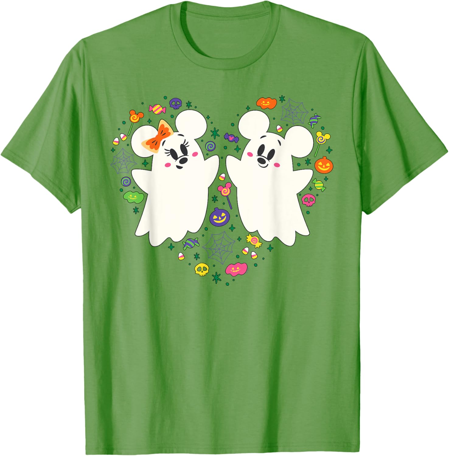Disney Mickey and Minnie Ghosts Halloween Heart T-Shirt for Kids - 17