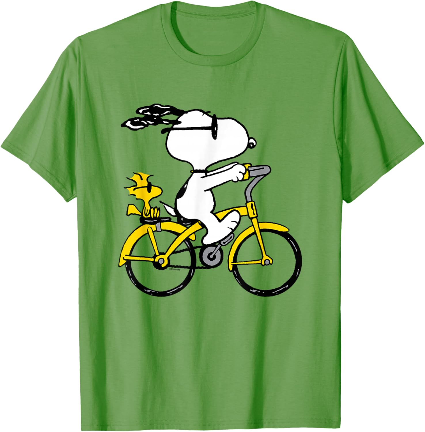 Snoopy and Woodstock Bike Ride T-Shirt for Fun Casual Outfits - 3