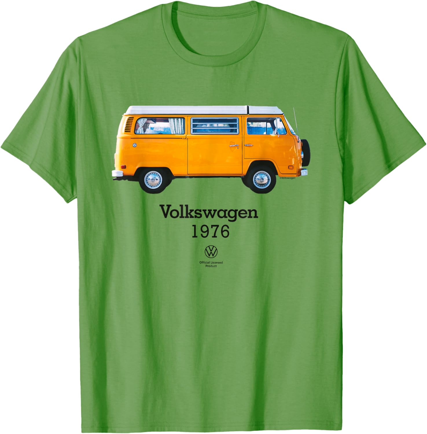Vintage 1976 Volkswagen Camper Bus T-Shirt for Retro Adventure Lovers - 8