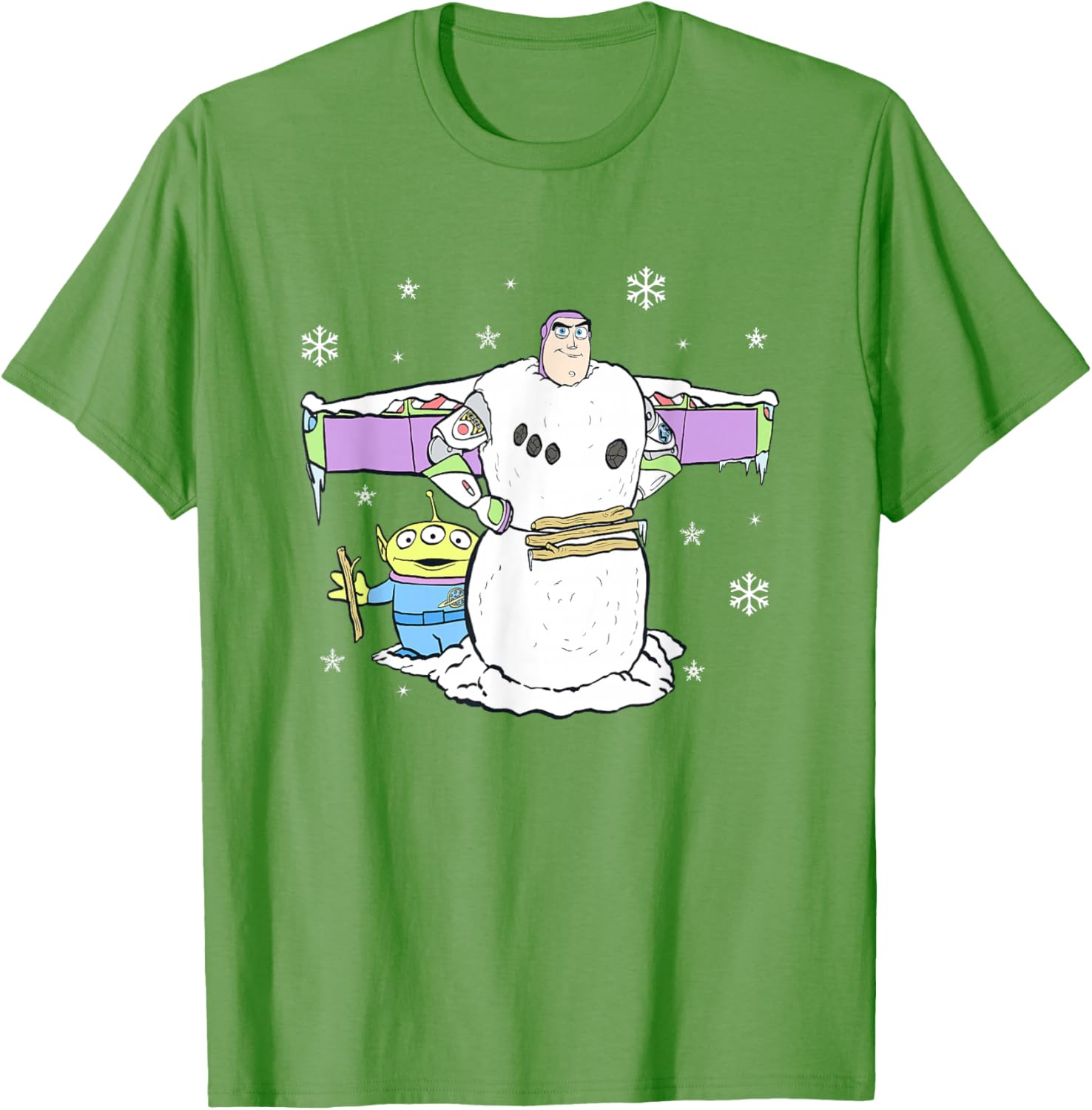 Disney Pixar Toy Story Christmas Buzz Snowman Logo T-Shirt for Kids - 7