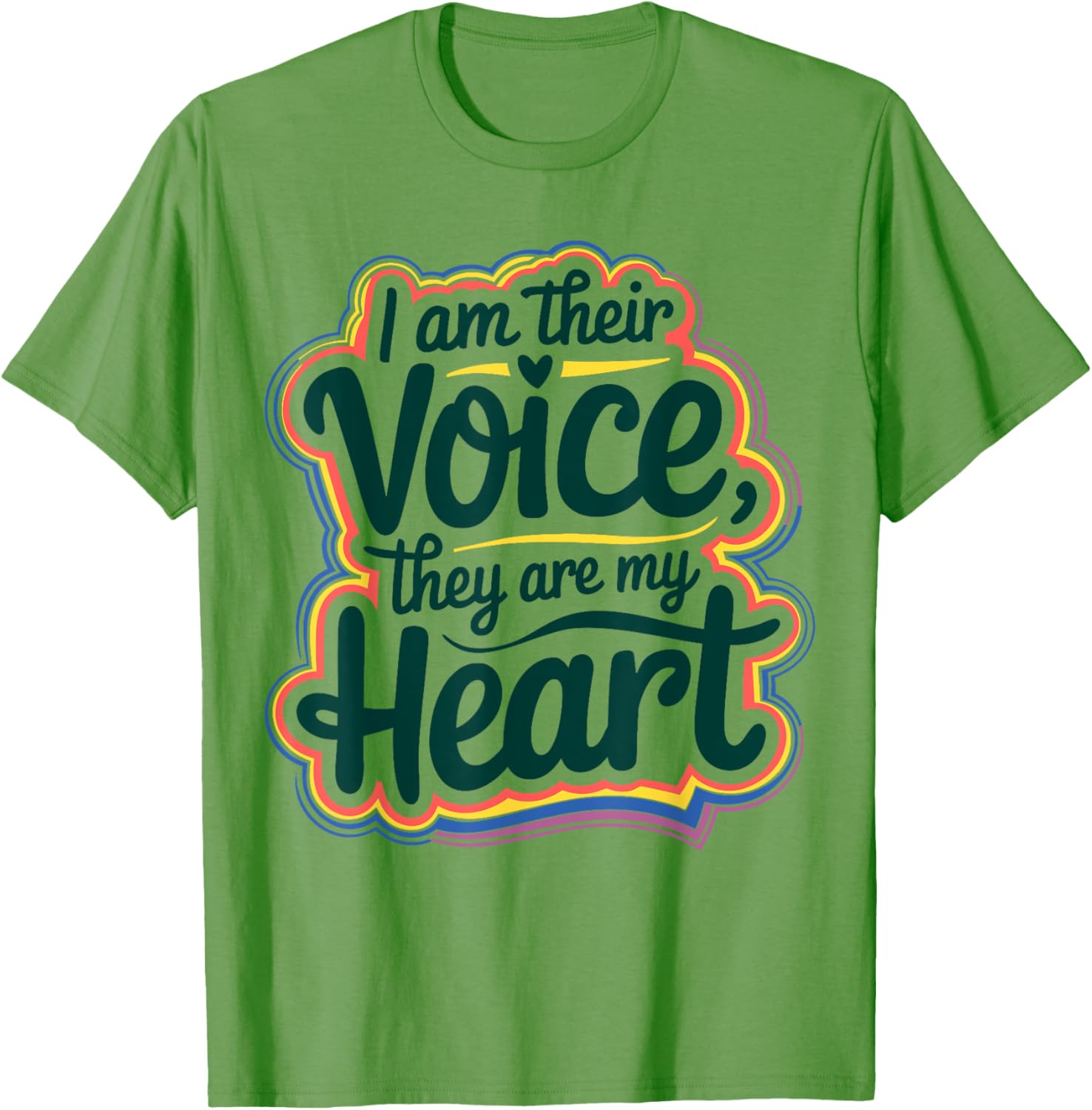 I Am Their Voice They Are My Heart Special Ed Teacher T-Shirt Gift - 18