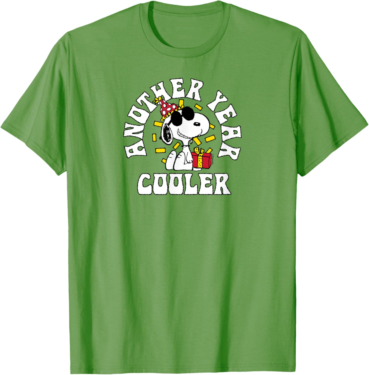 Snoopy Birthday Another Year Cooler T-Shirt for Fun Peanuts Fans - 8