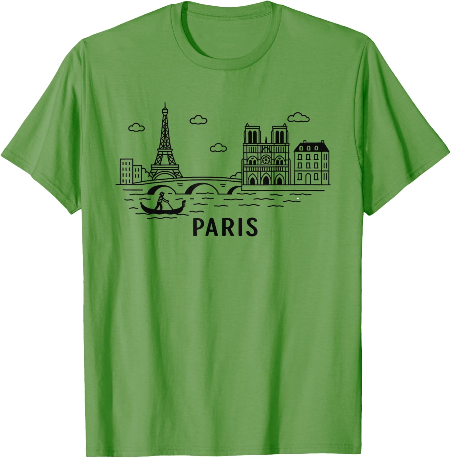 Paris Skyline Eiffel Tower T-Shirt France Souvenir Gift for Travelers - 7