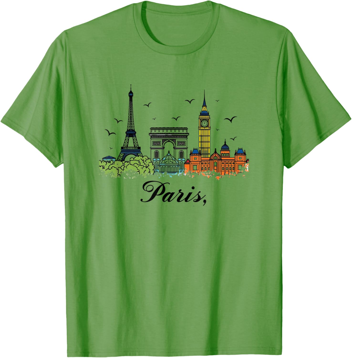 Vintage Eiffel Tower Paris T-Shirt Je T'aime Retro Style Souvenir Wear - 10