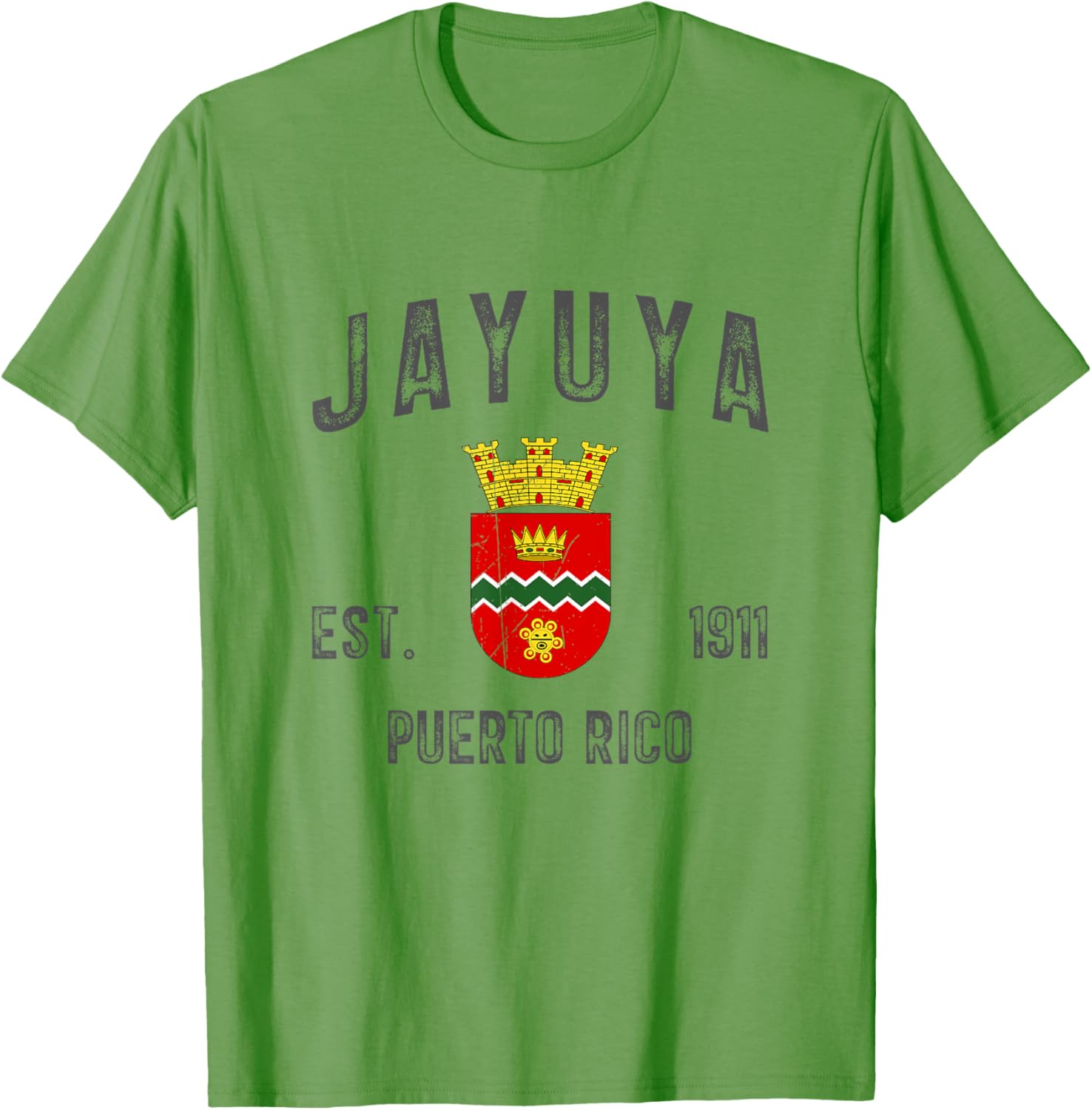Vintage Jayuya Puerto Rico Flag T-Shirt Established 1911 for Proud Islanders - 6