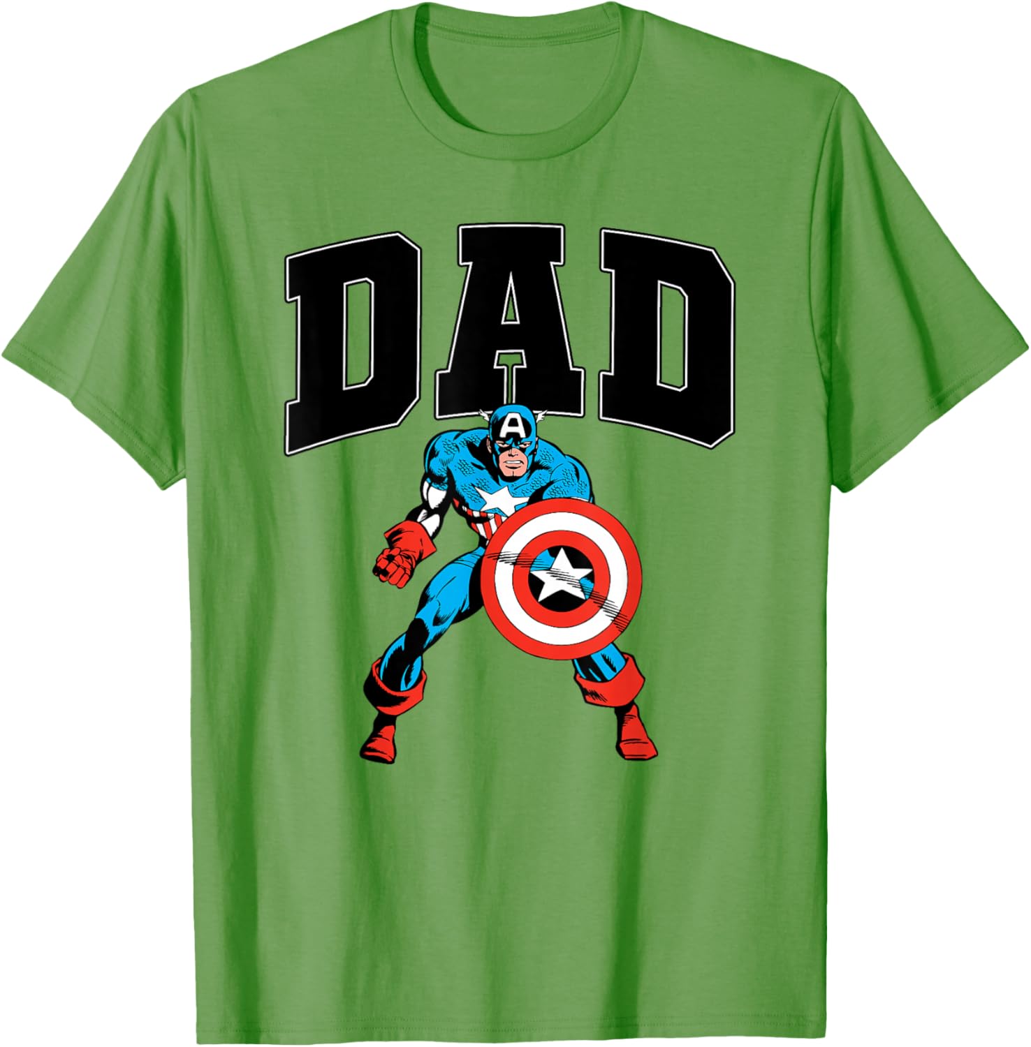 Retro Captain America Dad T-Shirt for Marvel Comics Father's Day Gift - 8