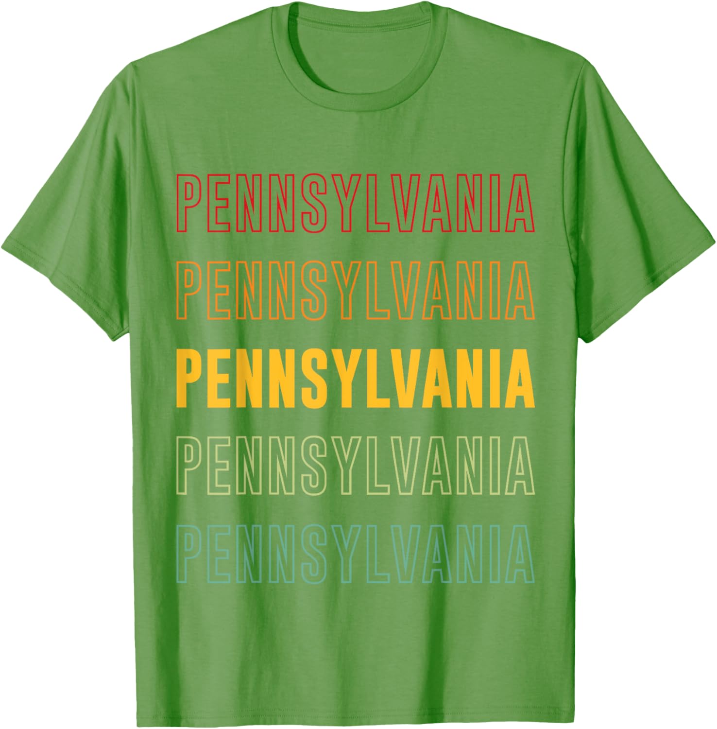 Vibrant Pennsylvania Rainbow T-Shirt for Stylish Comfort and Fun Fashion - 9