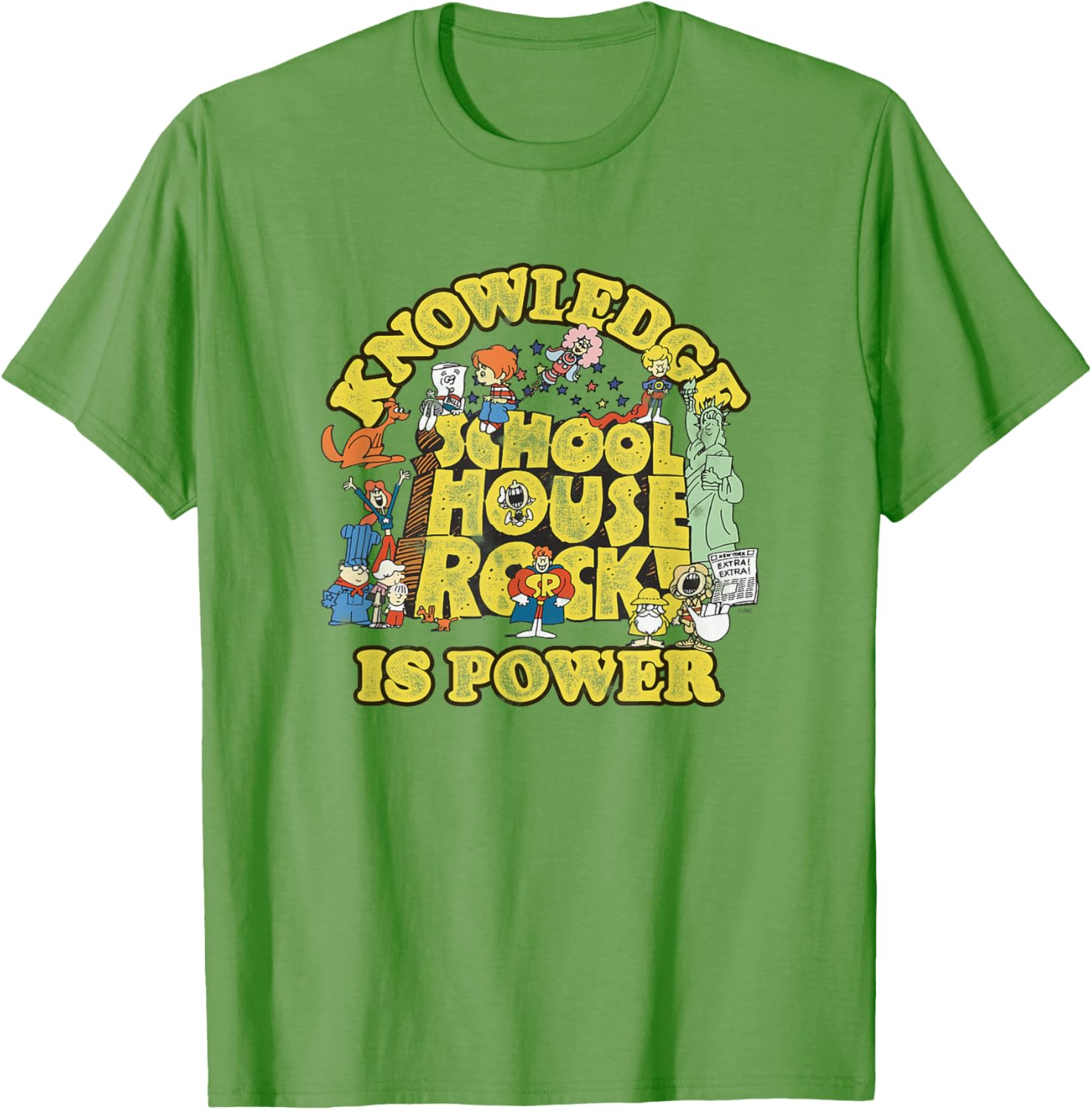 Ripple Junction Schoolhouse Rock Knowledge Is Power T-Shirt for Fans - 6