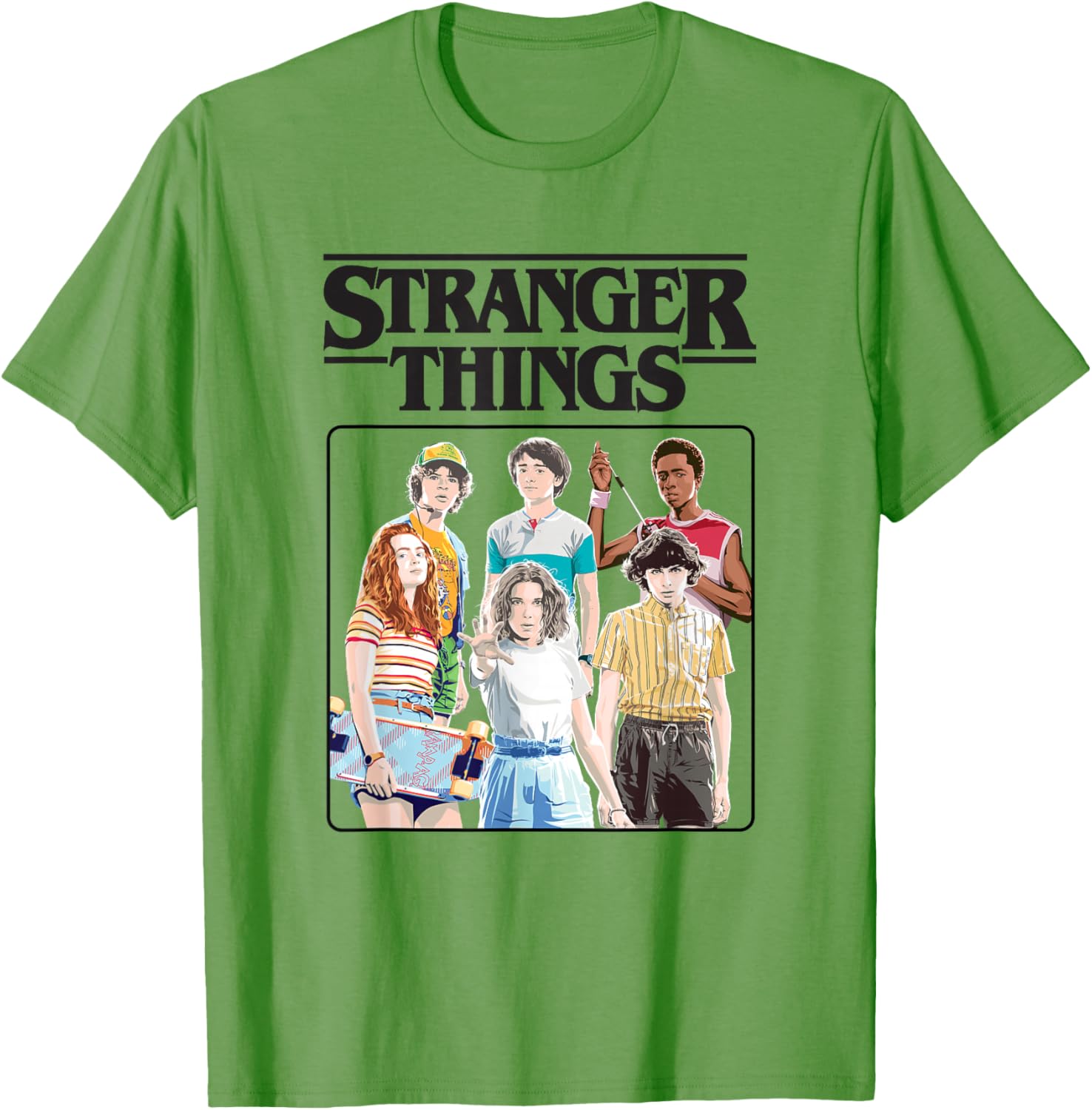 Stranger Things Vintage Eighties T-Shirt with Retro Group Logo Design - 11