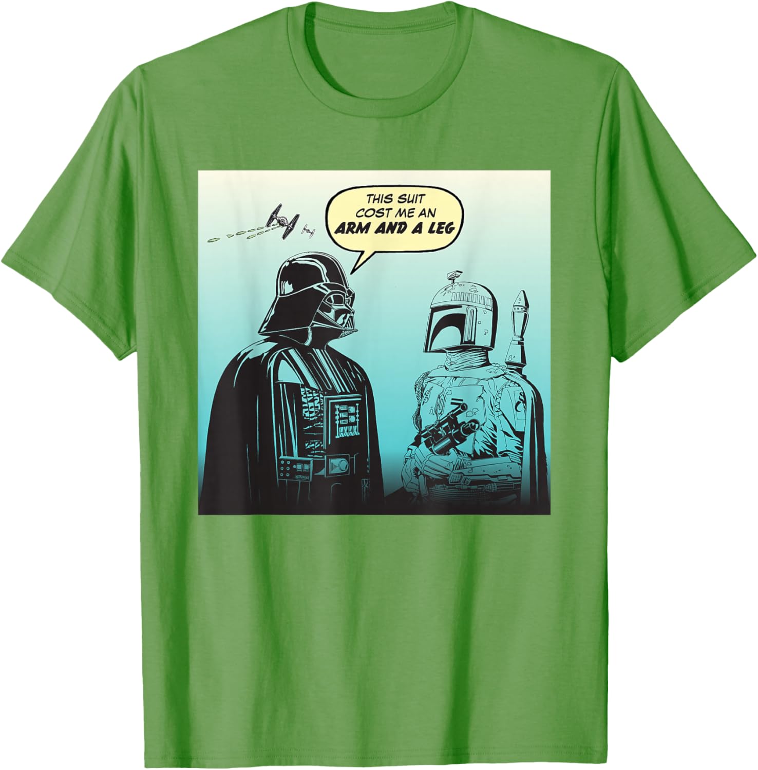Star Wars Funny Darth Vader and Boba Fett Comic T-Shirt for Fans - 8