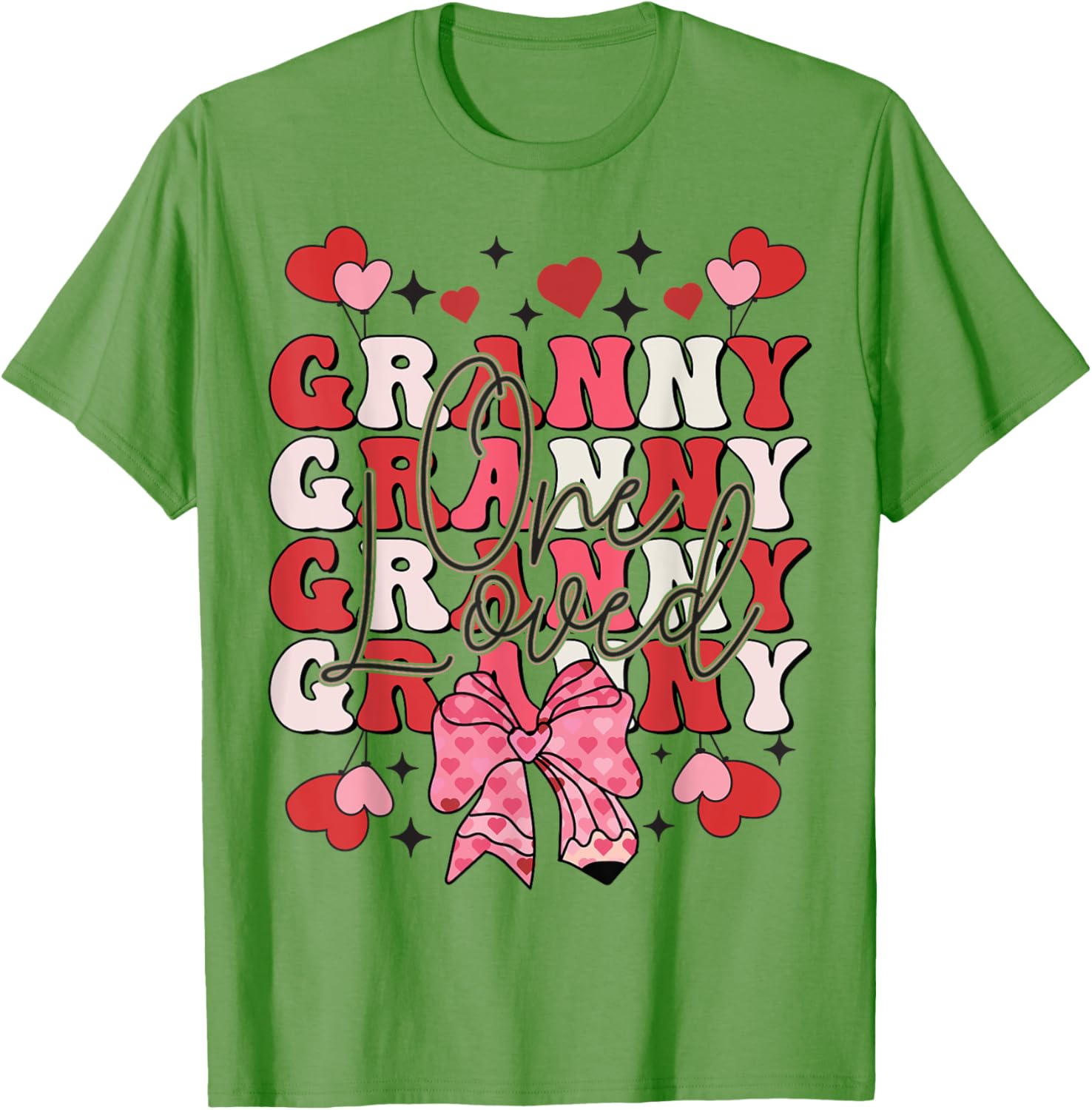 One Loved Granny Valentine's Day T-Shirt for Grandma - Cute Gift Idea - 1
