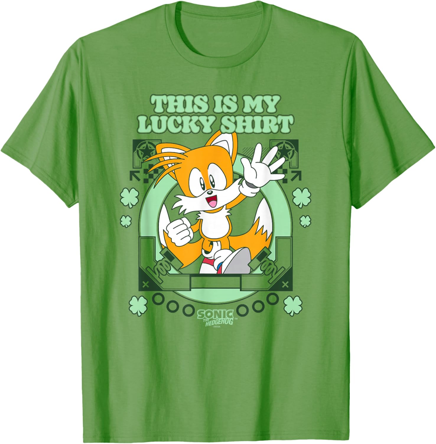 Sonic the Hedgehog Lucky T-Shirt for Happy Tails Fans and Gamers - 1