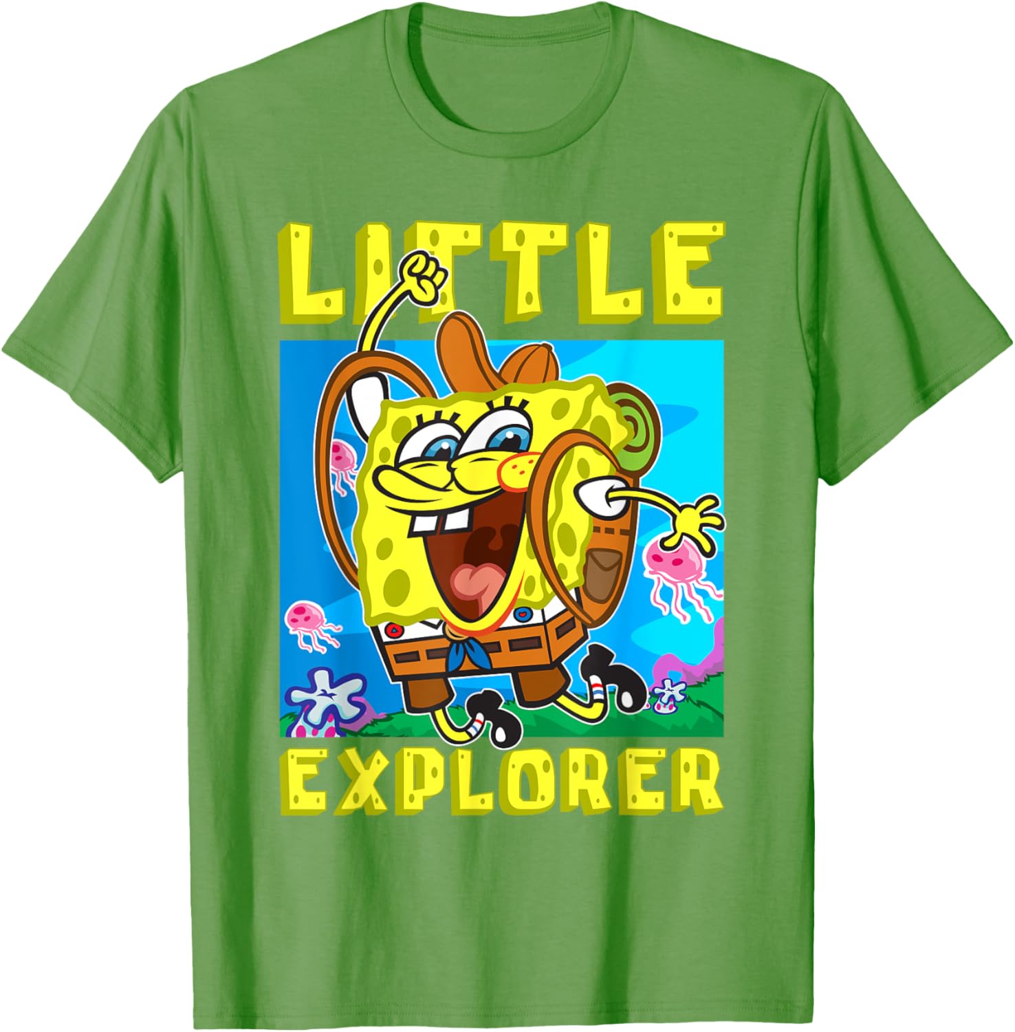 SpongeBob Little Explorer Funny Boys Gift T-Shirt for Christmas Birthday - 8