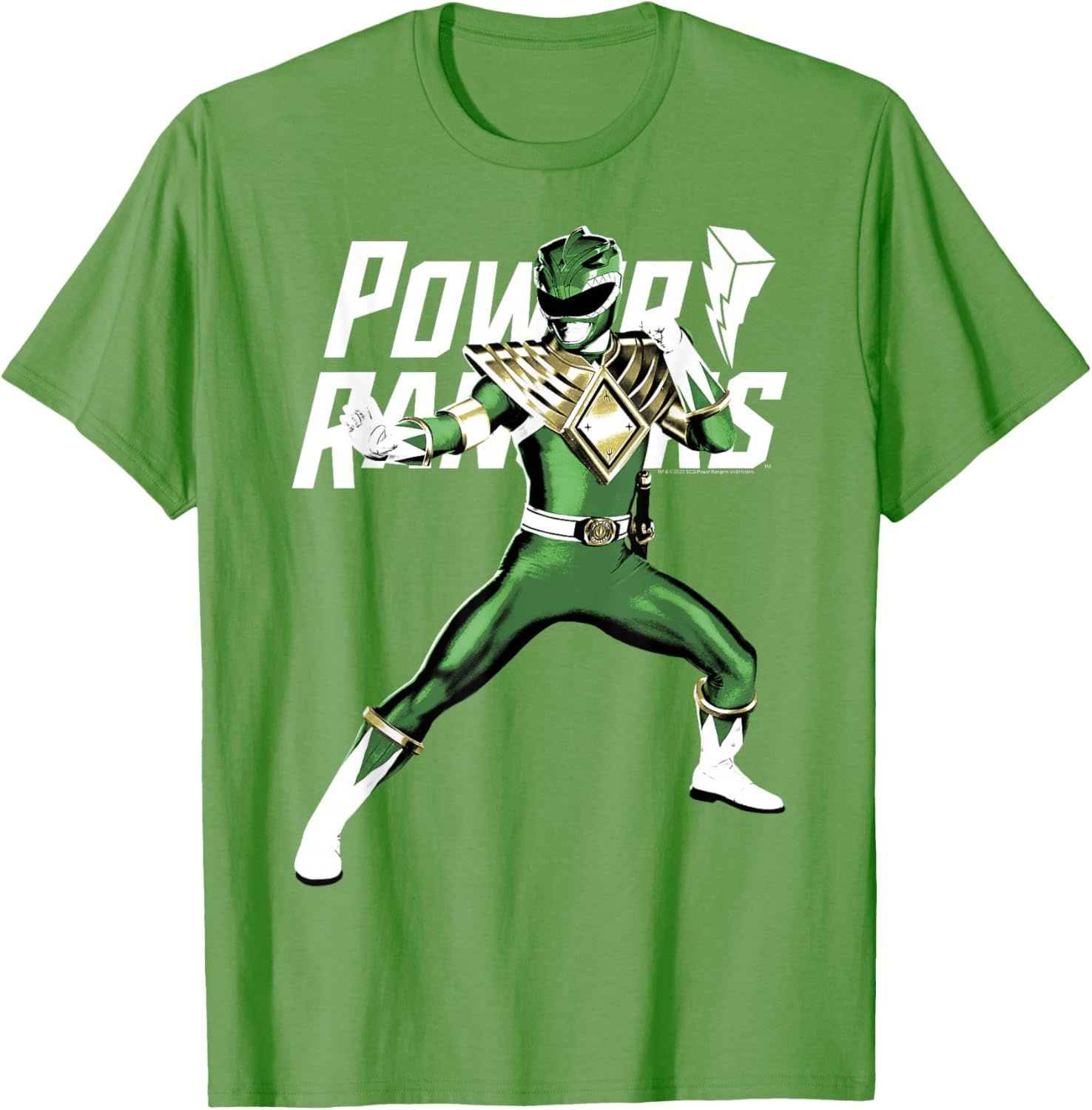 Power Rangers Green Ranger Karate Action Pose T-Shirt for Fans - 8