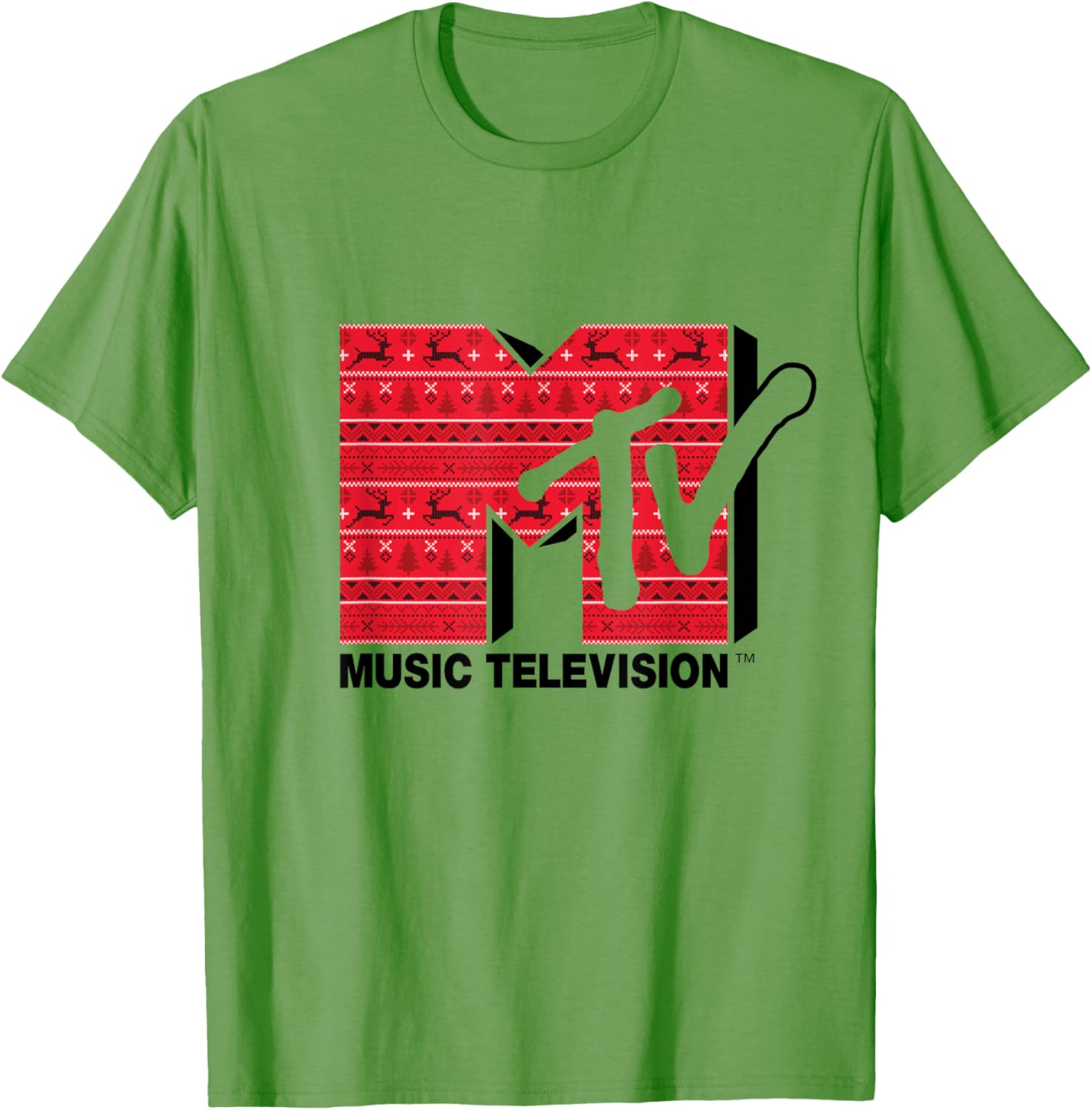 Mademark x MTV Ugly Christmas Style T-Shirt - Festive Retro Logo Wear - 8