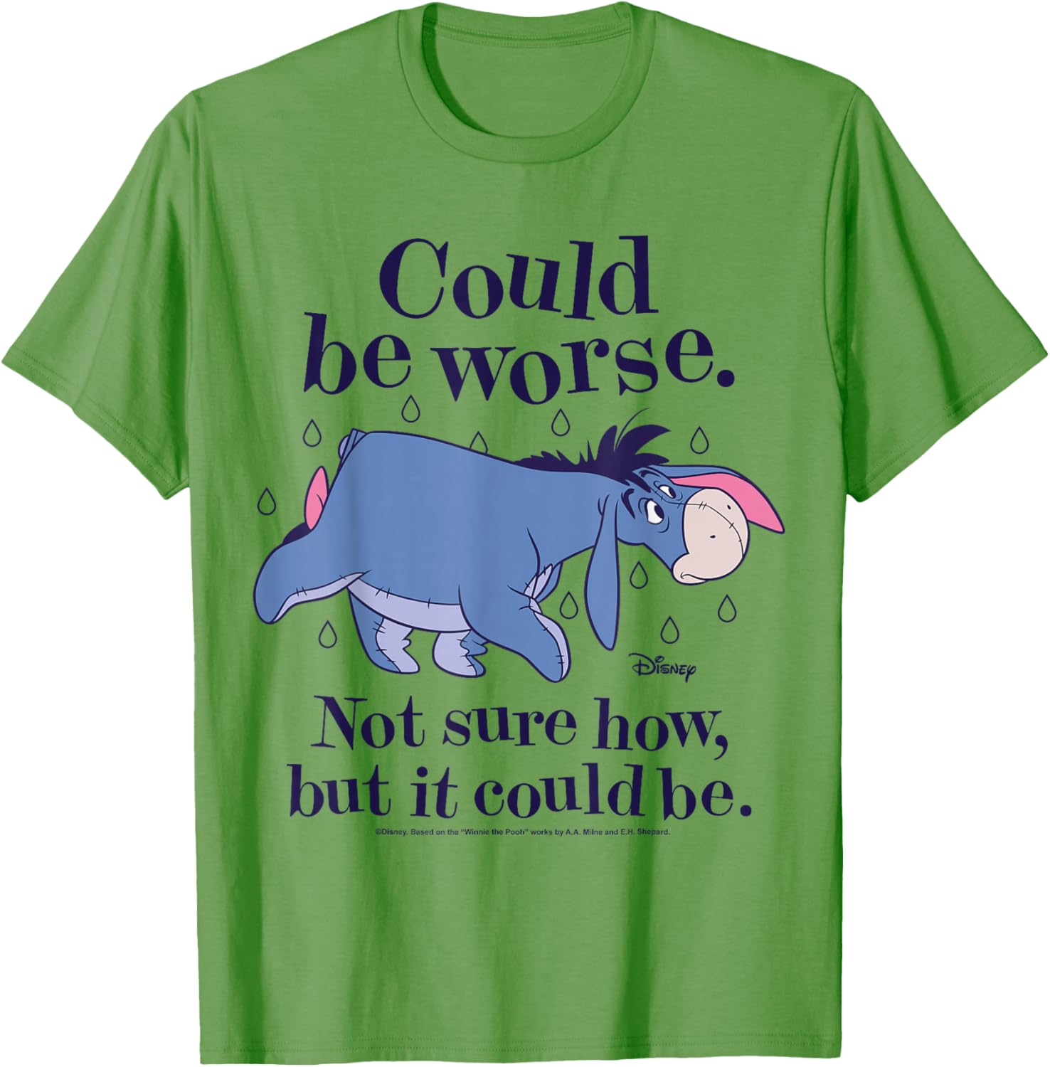 Winnie The Pooh Eeyore Could Be Worse T-Shirt for Fans and Friends - 3