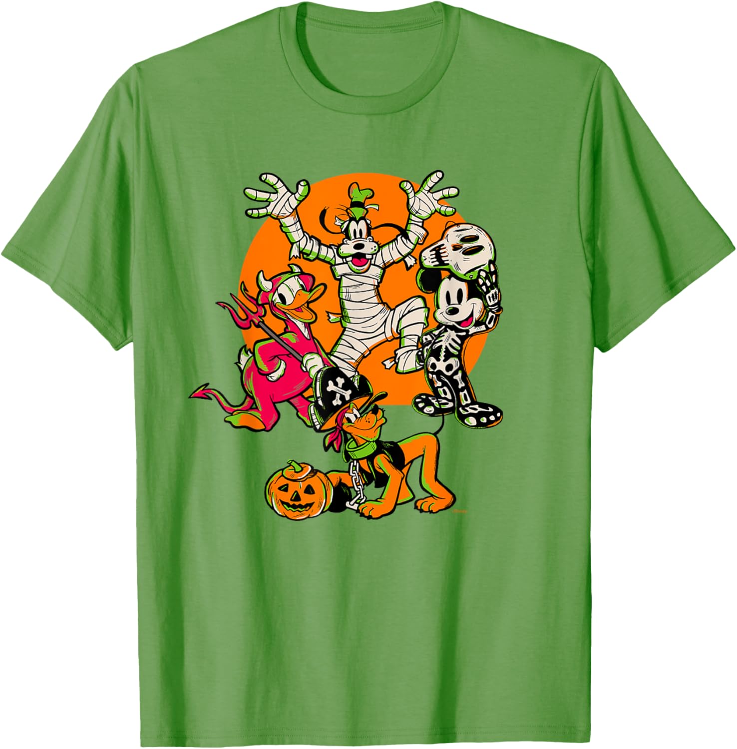 Disney 100 Mickey, Donald, Goofy & Pluto Halloween Costume T-Shirt - 8