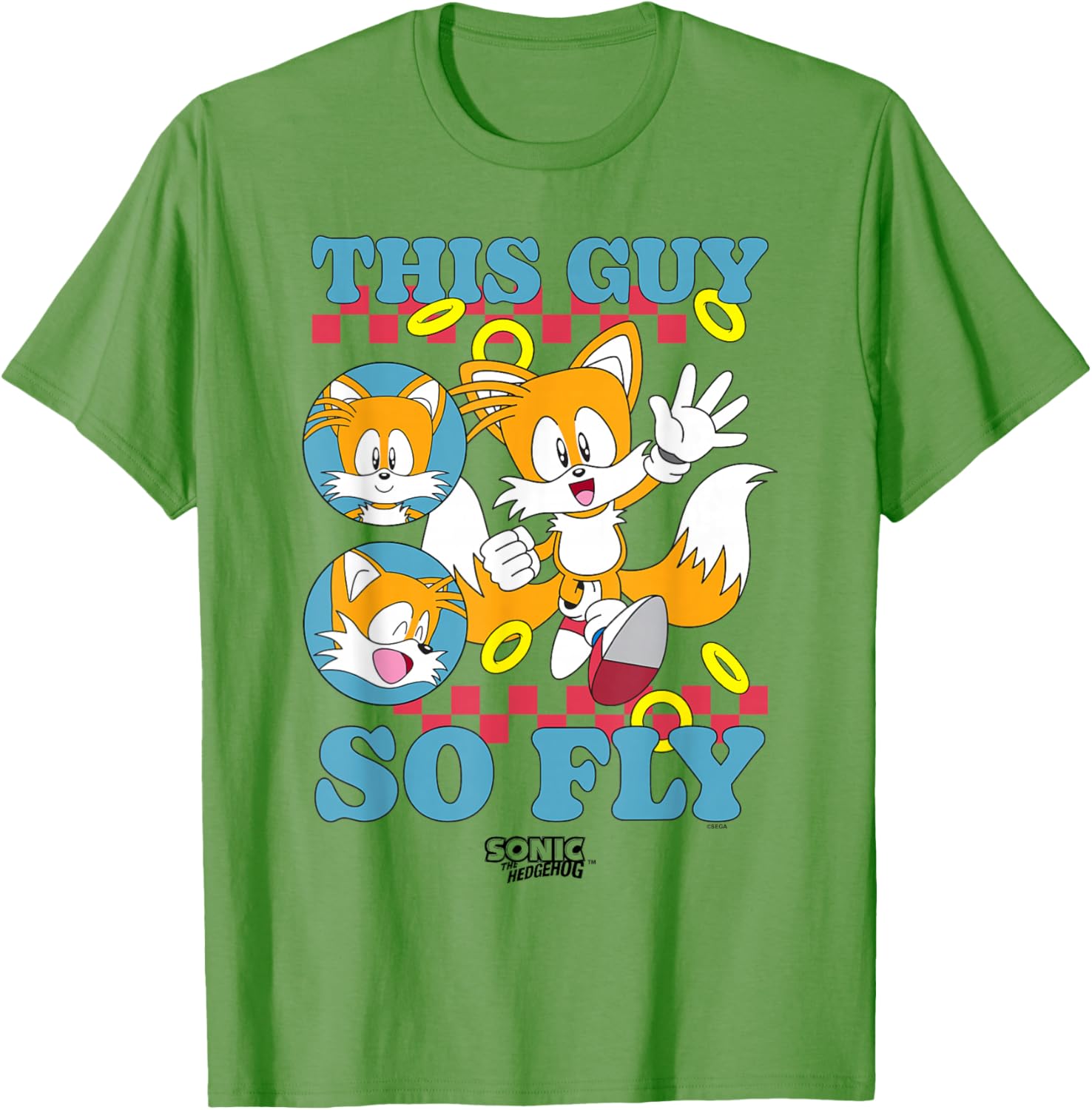 Sonic The Hedgehog Vintage Tails Logo T-Shirt for Fans and Collectors - 2