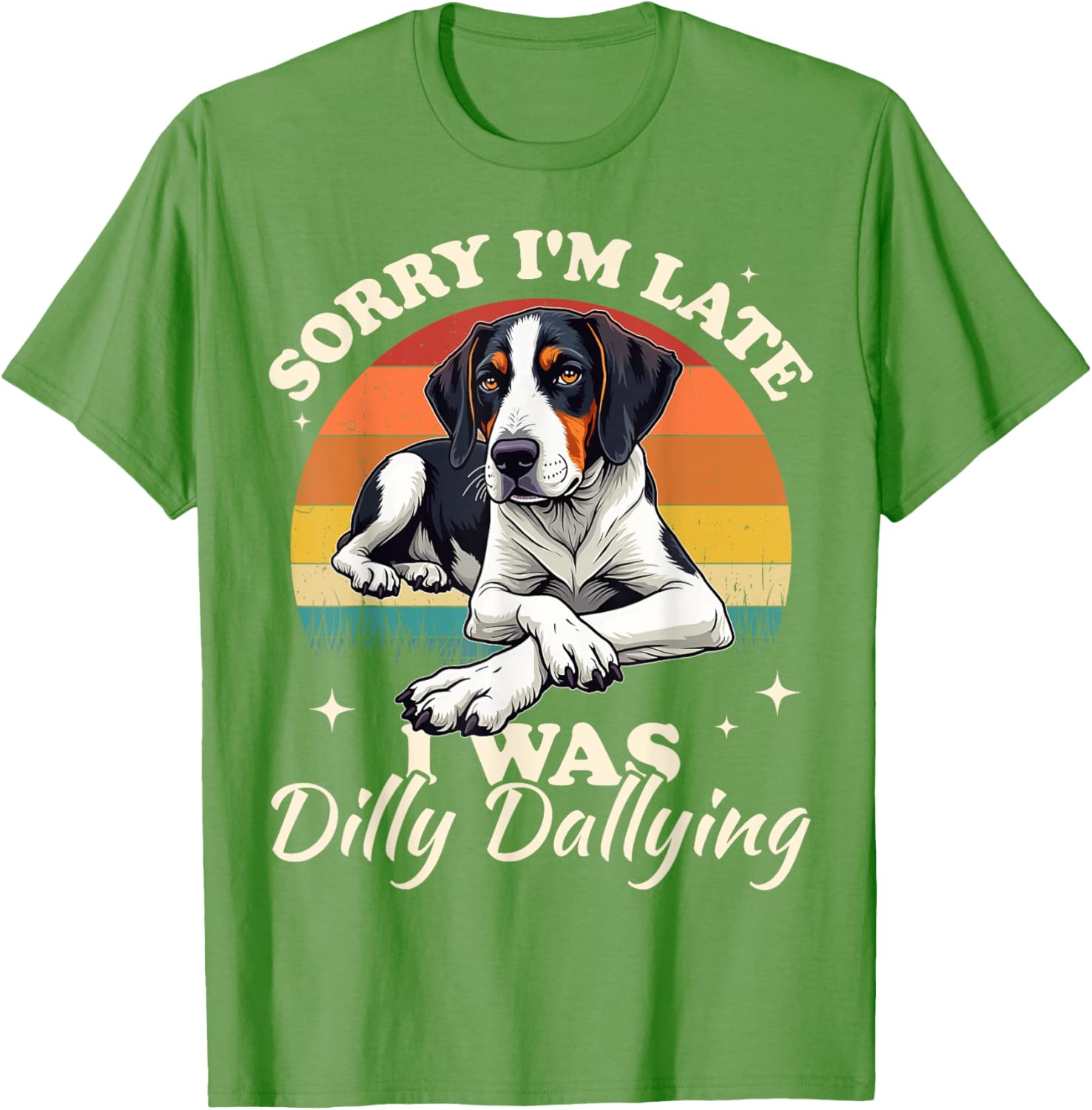Treeing Walker Coonhound Dilly Dallying Fun T-Shirt for Dog Lovers - 1