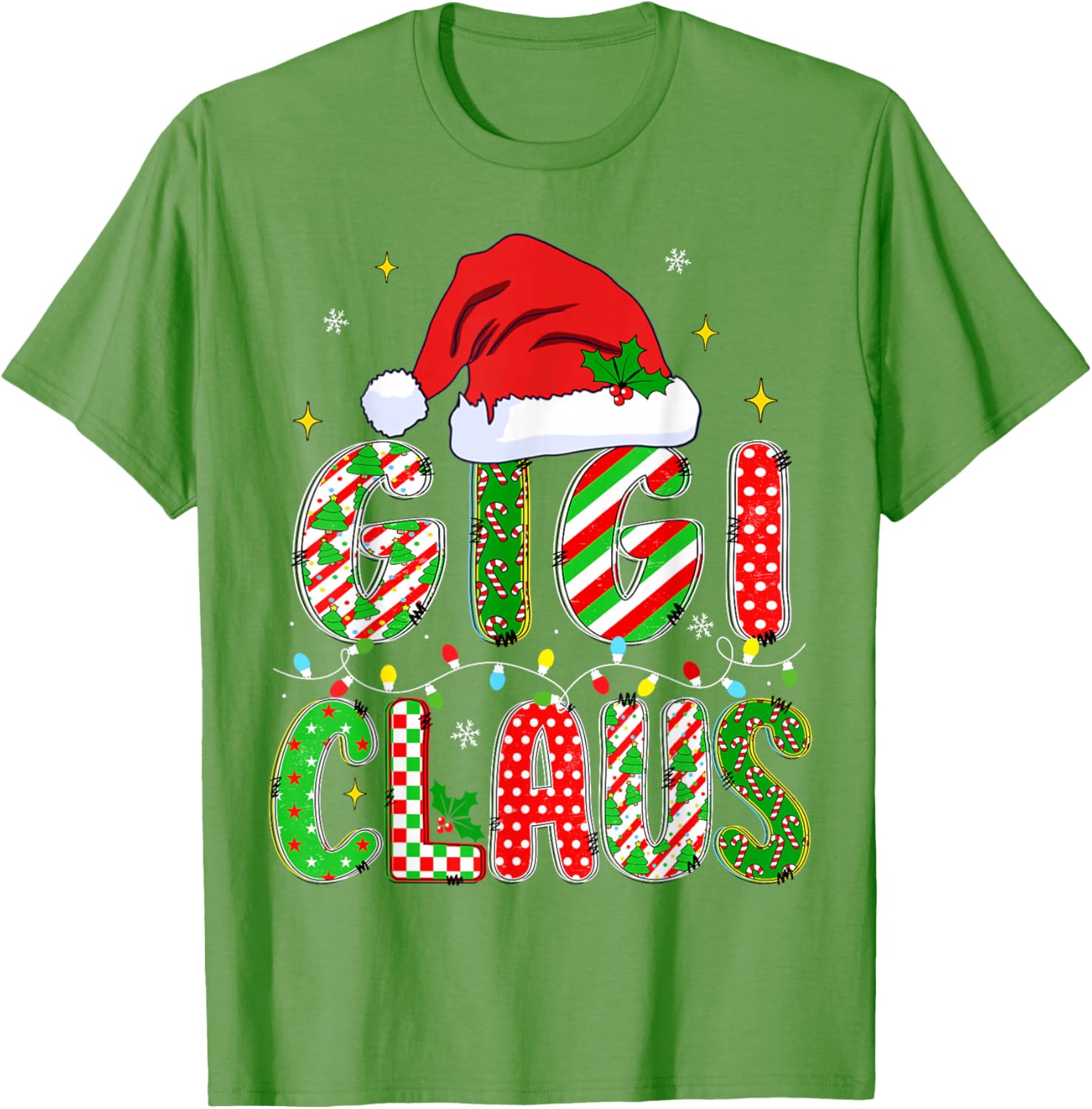 Festive HUGvyn Mom Matching Pajama T-Shirt for Family Christmas Fun - 15