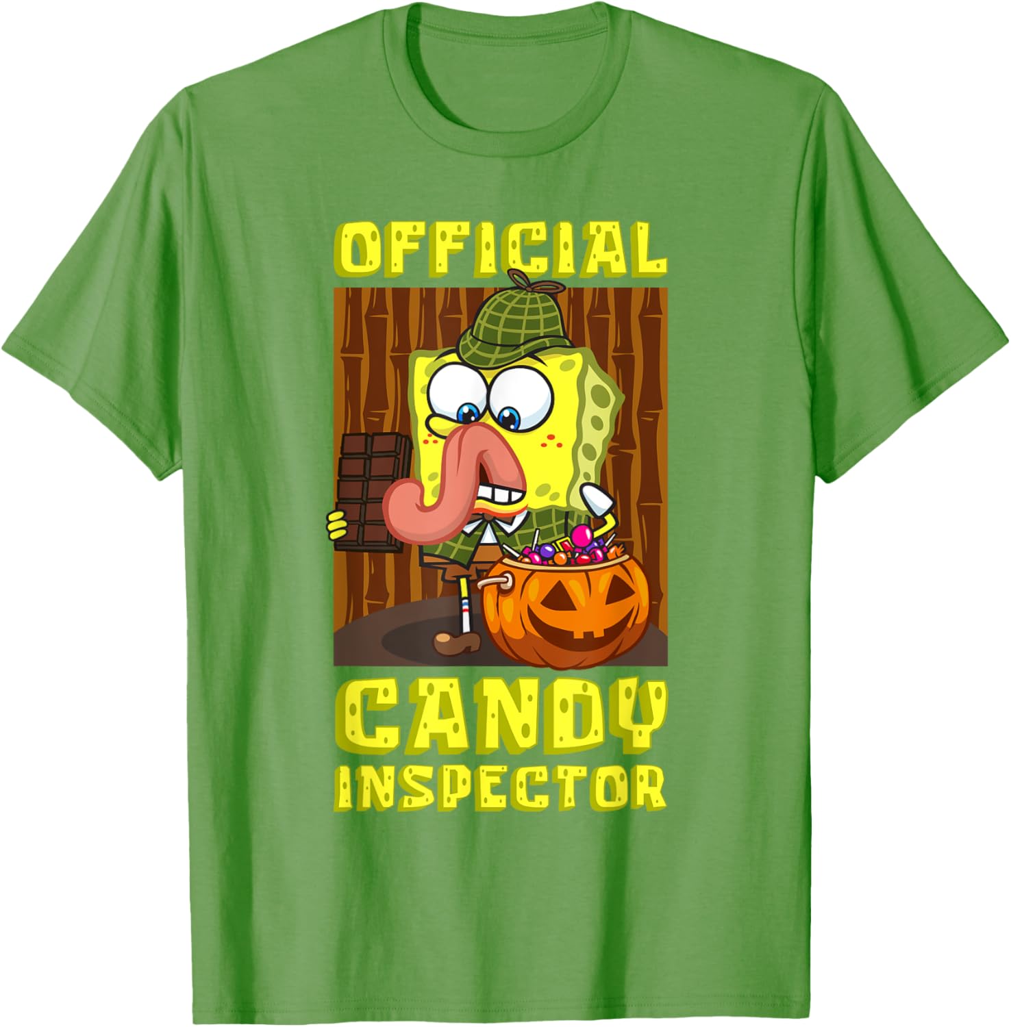 Mademark SpongeBob SquarePants Halloween Candy Inspector Fun T-Shirt - 14