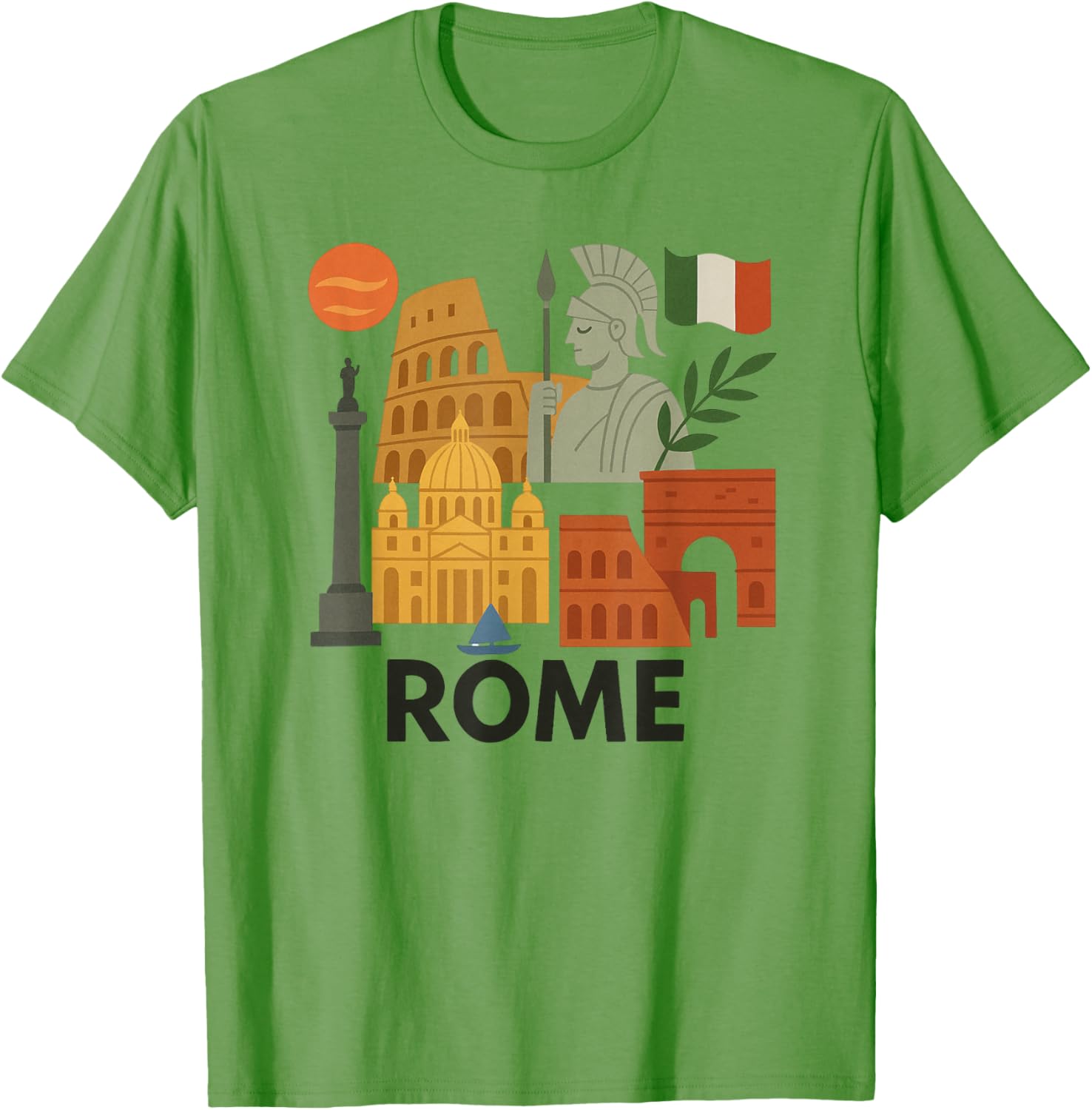 Rome Italy Landmarks Graphic Tee Perfect Souvenir for Travelers - 10