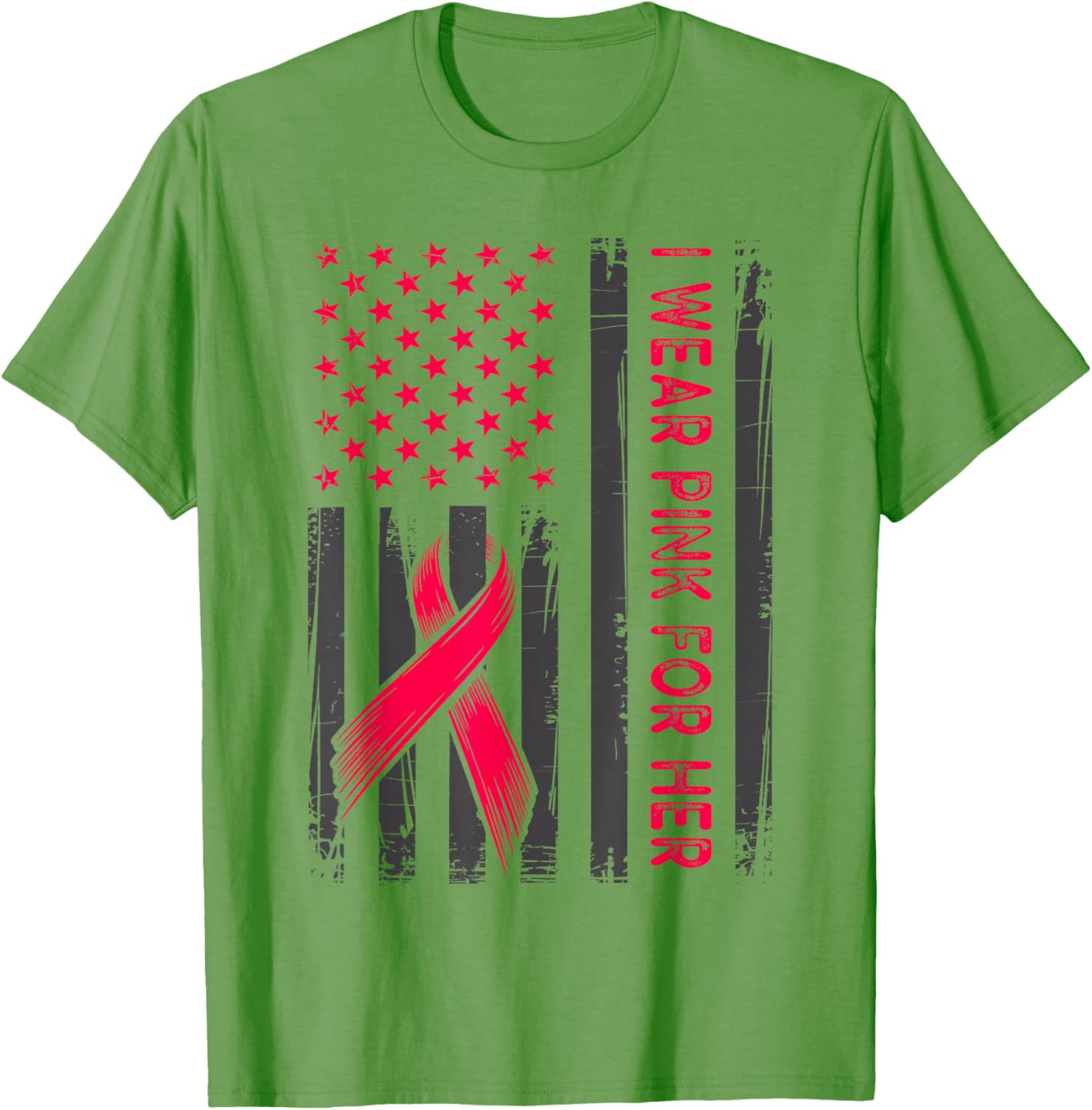 Support Breast Cancer Awareness with I Wear Pink for Her T-Shirt - 4