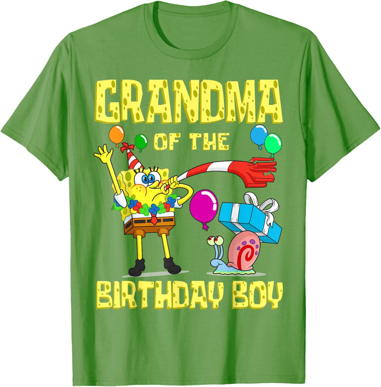 SpongeBob Grandma of the Birthday Boy T-Shirt Fun Party Apparel - 5