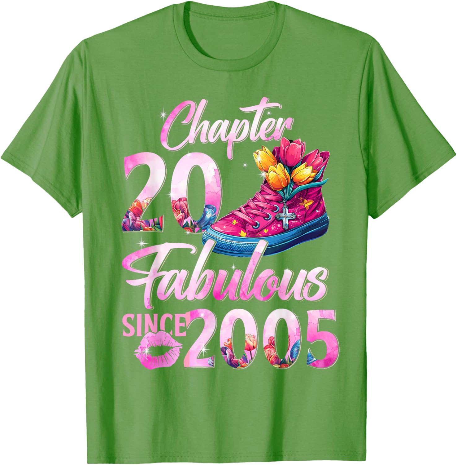 20th Birthday Queen T-Shirt Perfect Gift for 2005 EST Celebration - 19