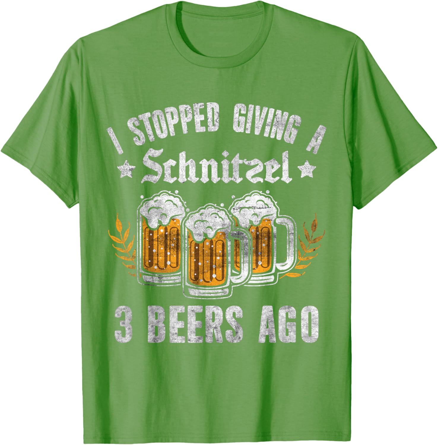 Oktoberfest I Stopped Giving A Schnitzel 3 Beers Ago T-Shirt for Fun Nights - 4