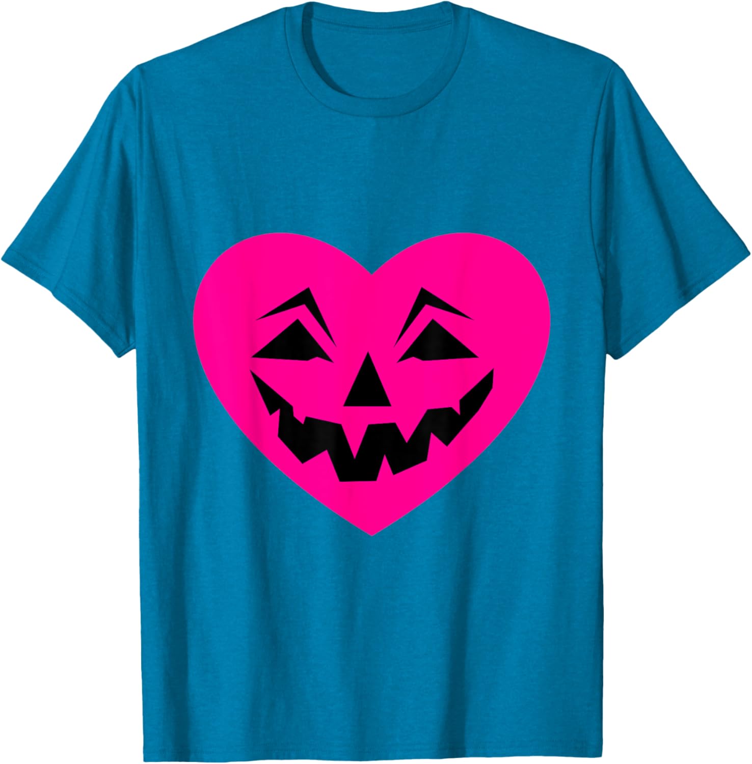 Pink Halloween Heart Goth T-Shirt for Creepy Ominous Valentine Style - 21