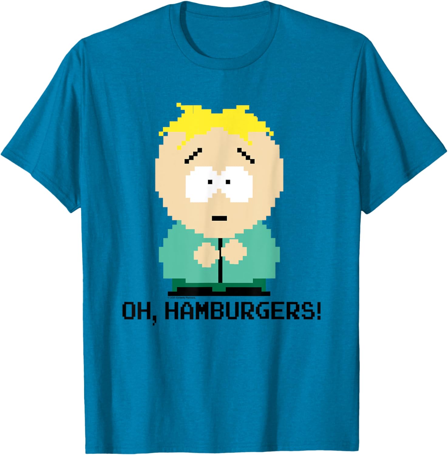 South Park Butters Oh Hamburgers Pixel Art T-Shirt for Fans - 4