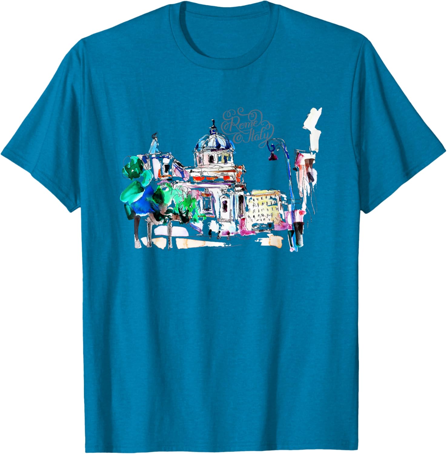 Retro Vintage Rome Italy Souvenir T-Shirt for Travelers and Tourists - 2