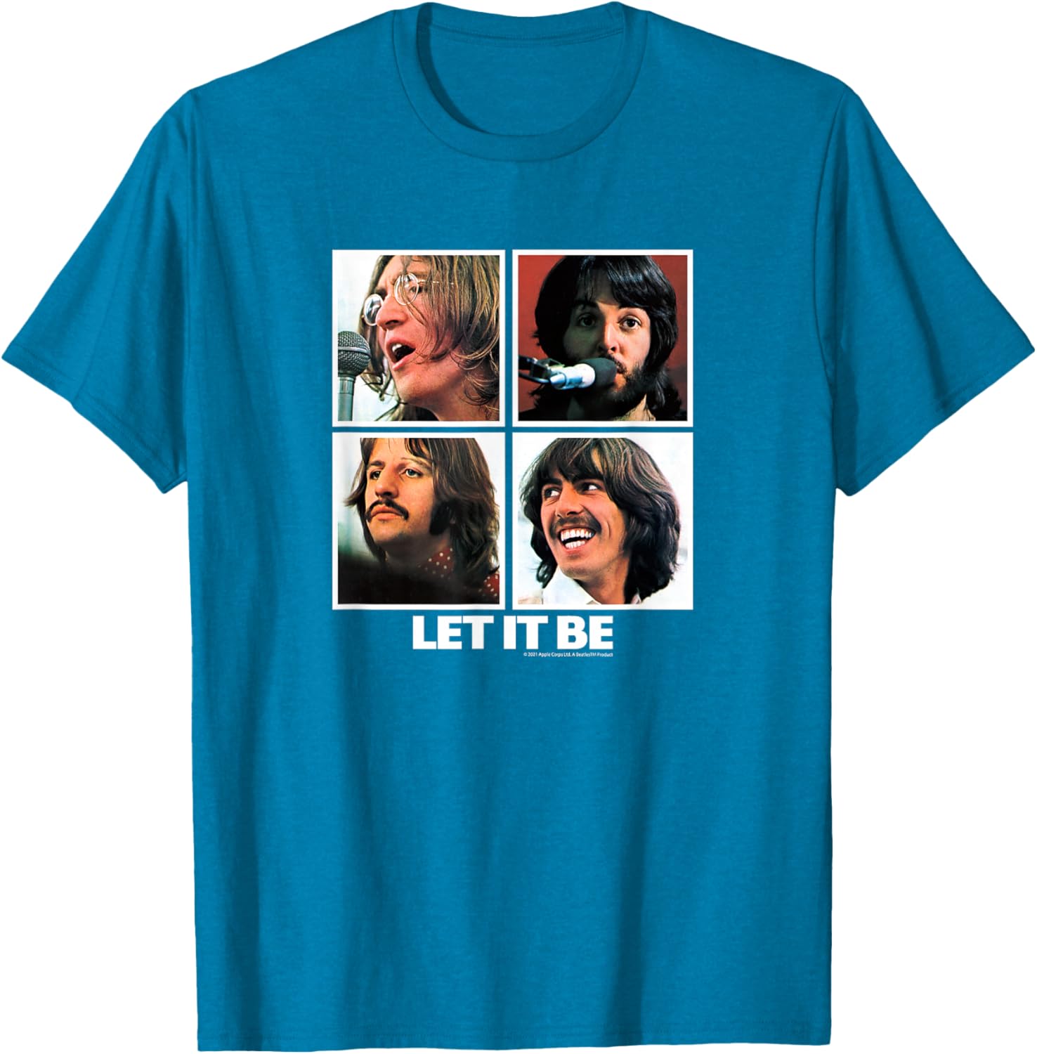 The Beatles Let it Be Square T-Shirt for Music Lovers and Fans - 14