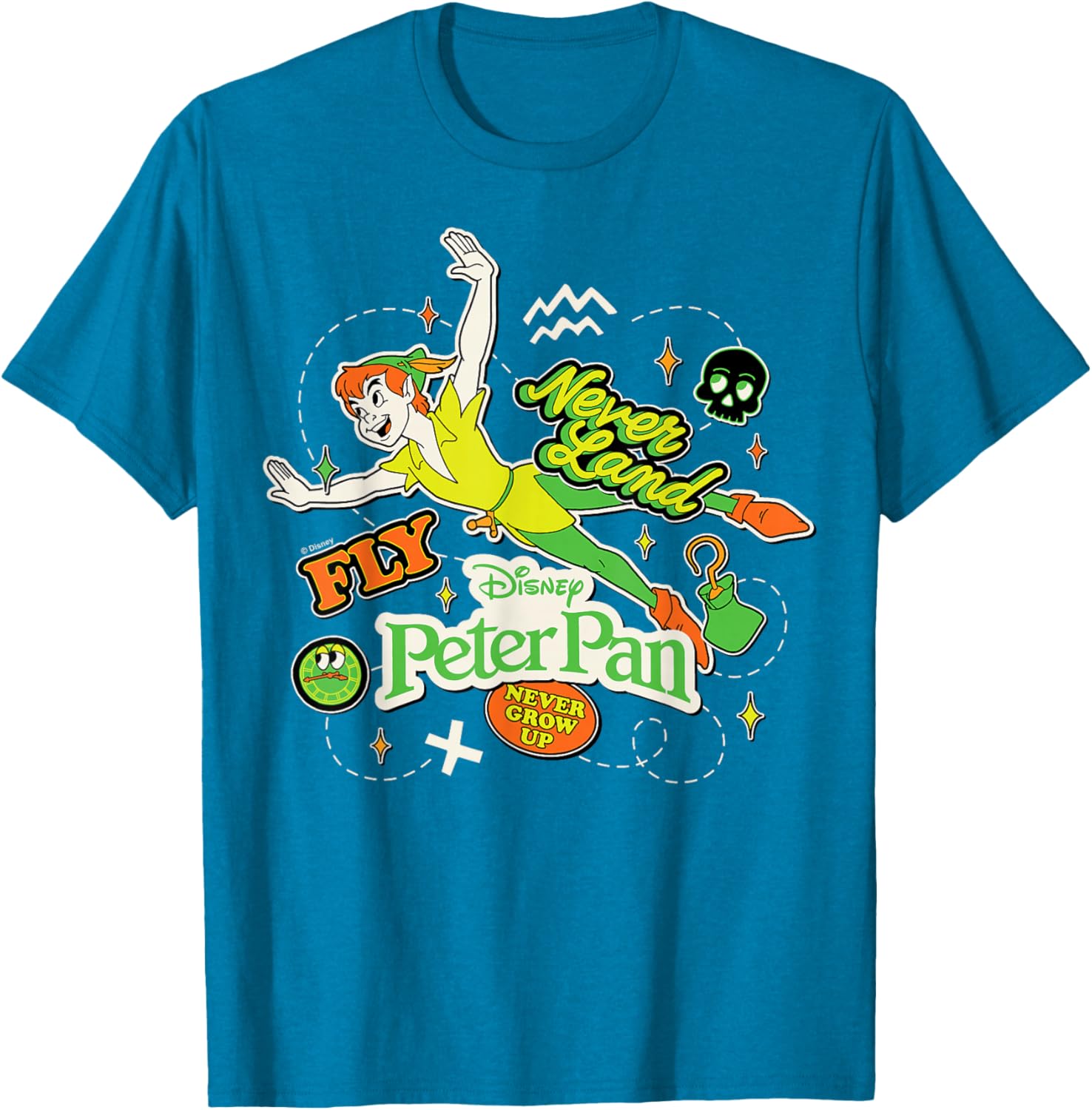 Peter Pan Stickers T-Shirt for Fun and Adventure Lovers - 2