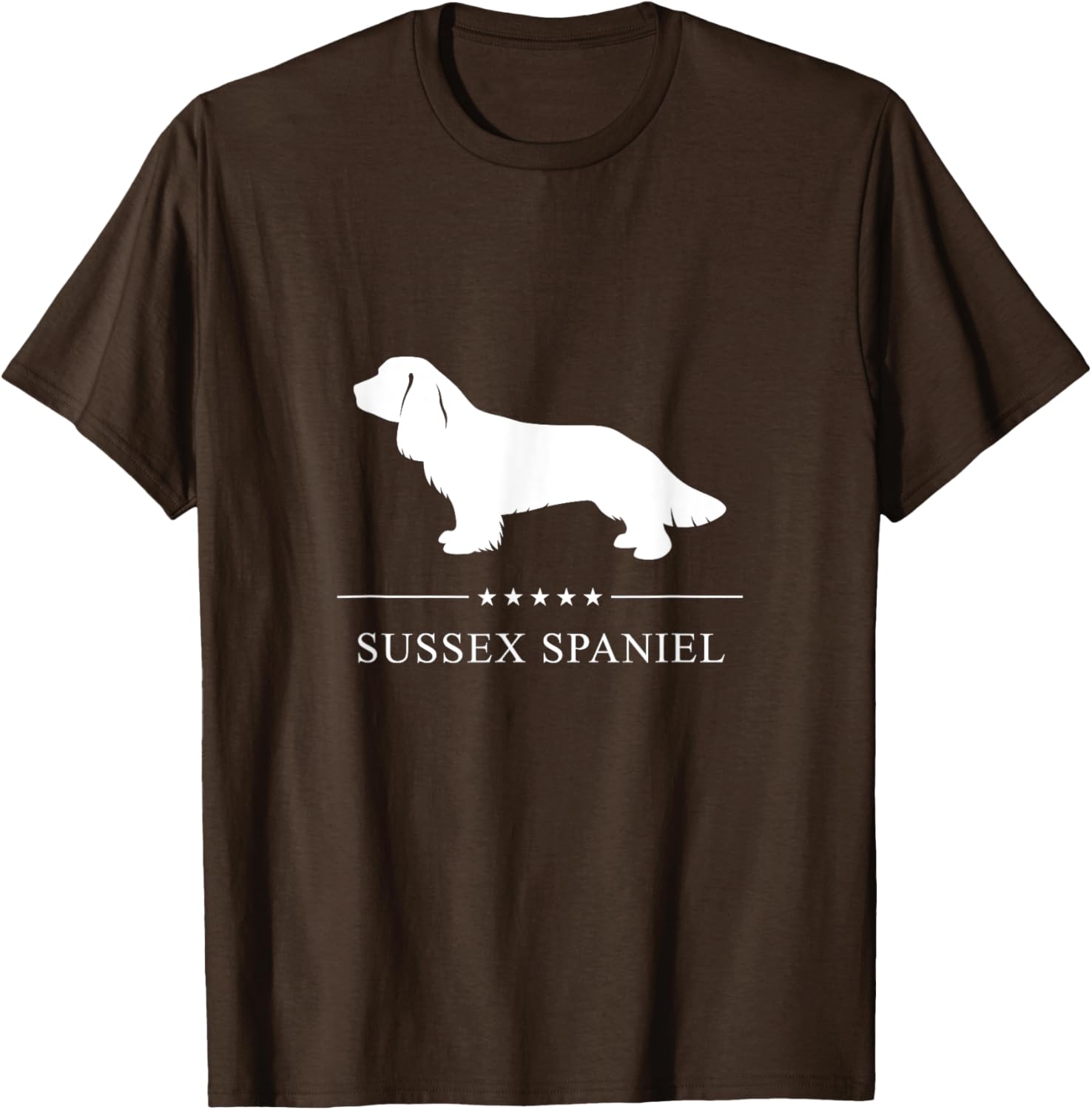 Stylish Sussex Spaniel Silhouette T-Shirt for Dog Lovers - Unisex Design - 4