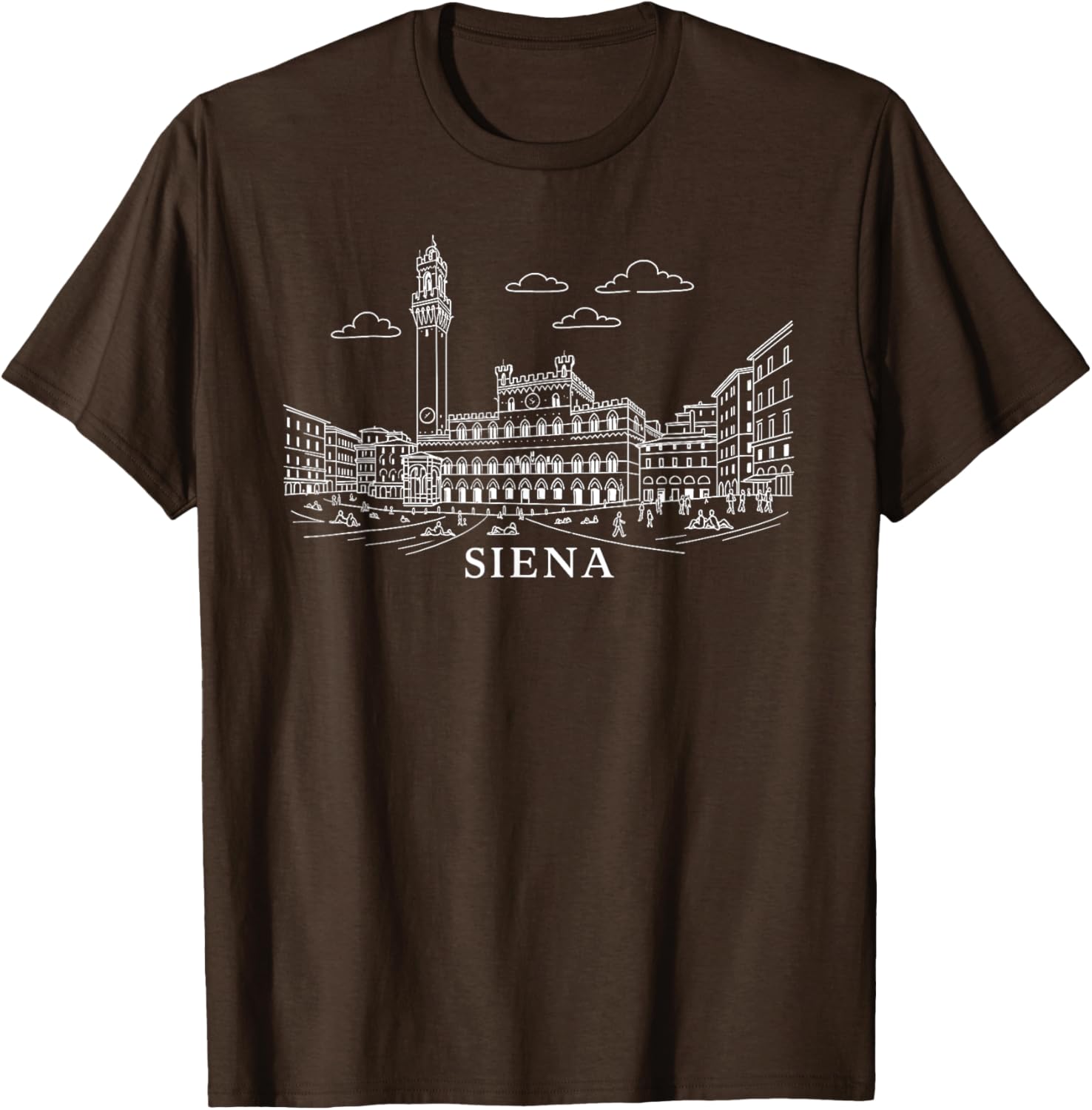 Siena Italy Landmark Graphic Tee - Stylish Travel Souvenir T-Shirt - 6