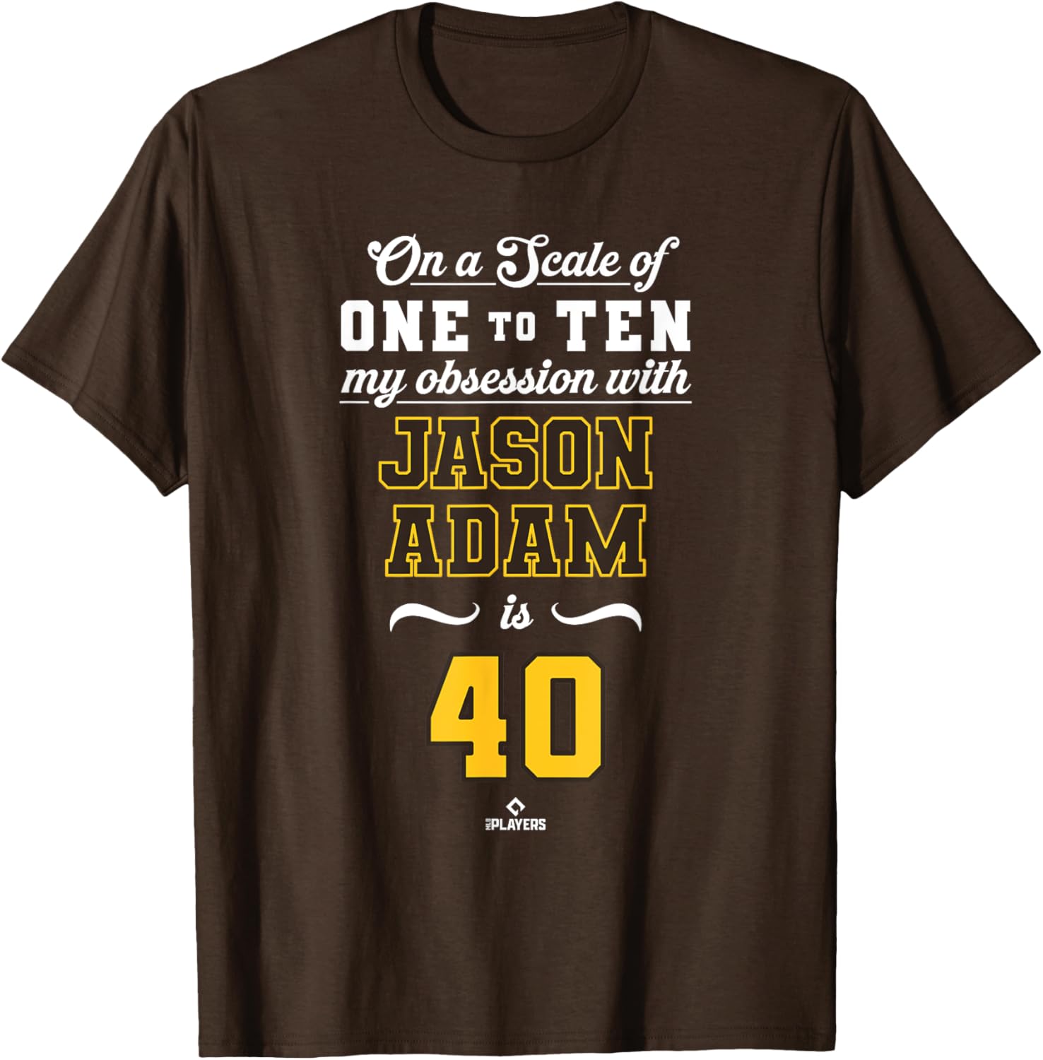 Obsession Jason Adam 40 San Diego MLBPA T-Shirt for Fans and Collectors - 3