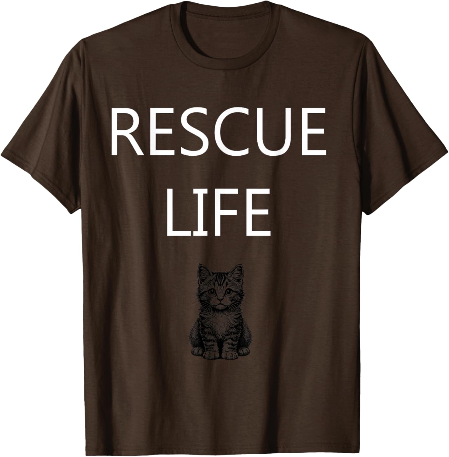 Rescue Life Kitten Animal Welfare T-Shirt for Cat Lovers and Advocates - 4